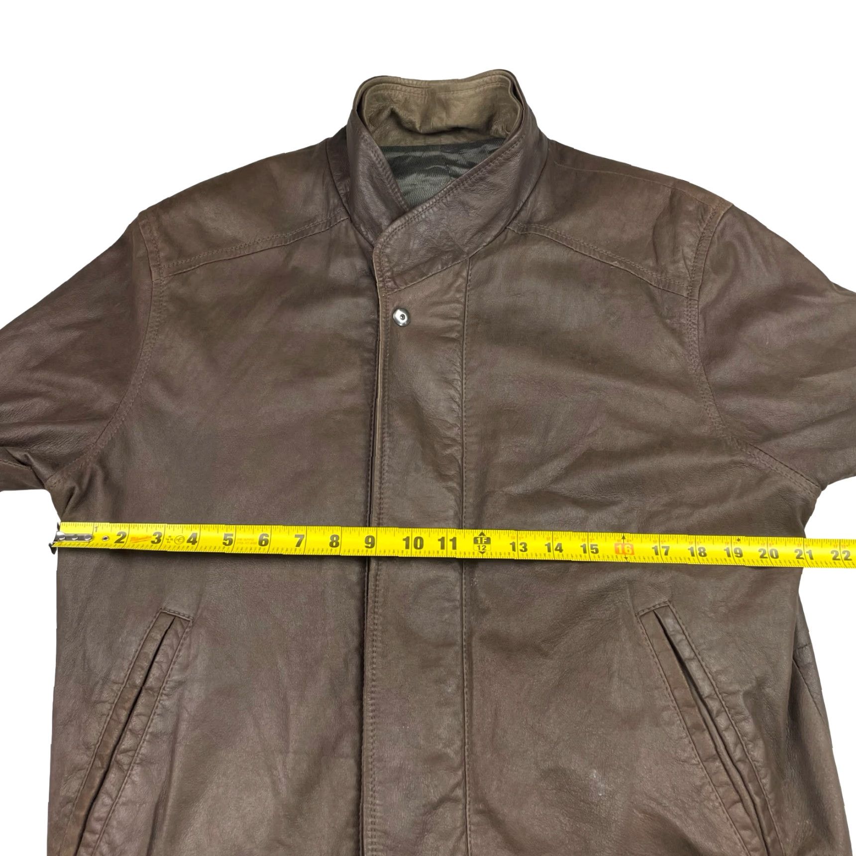Johnston & Murphy Johnston & Murphy Men’s Bomber Jacket Leather Brown • Size 38 • Full Zip • Lined • Stand-Up Collar • Regular Fit • 100% Leather • Casual Jacket Size US XXS / EU 40 - 7 Thumbnail