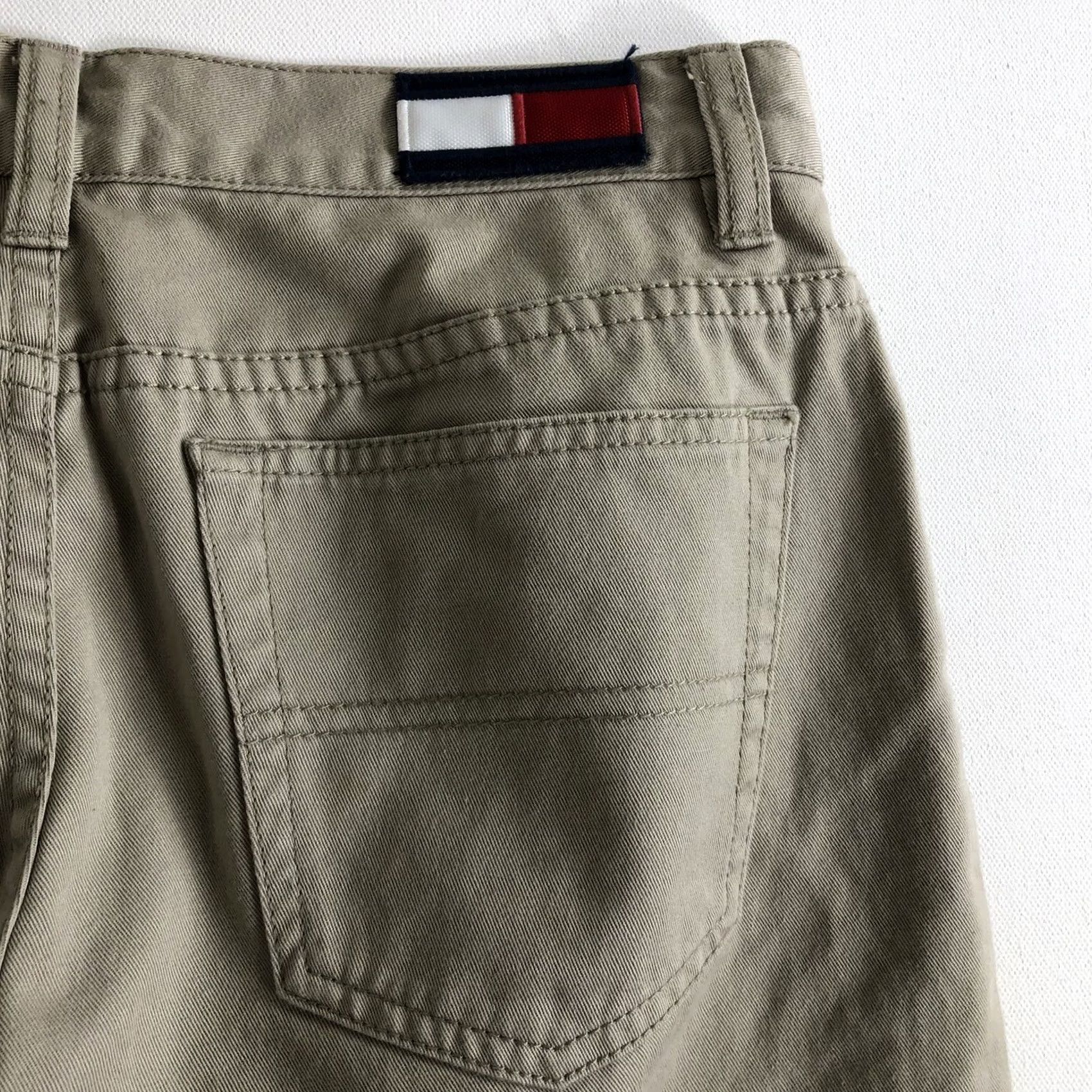 Tommy Hilfiger Tommy Hilfiger Vintage Jeans Juniors Tan Beige 7 Size Low Button Fabric Pants Size 28" / US 6 / IT 42 - 6 Thumbnail