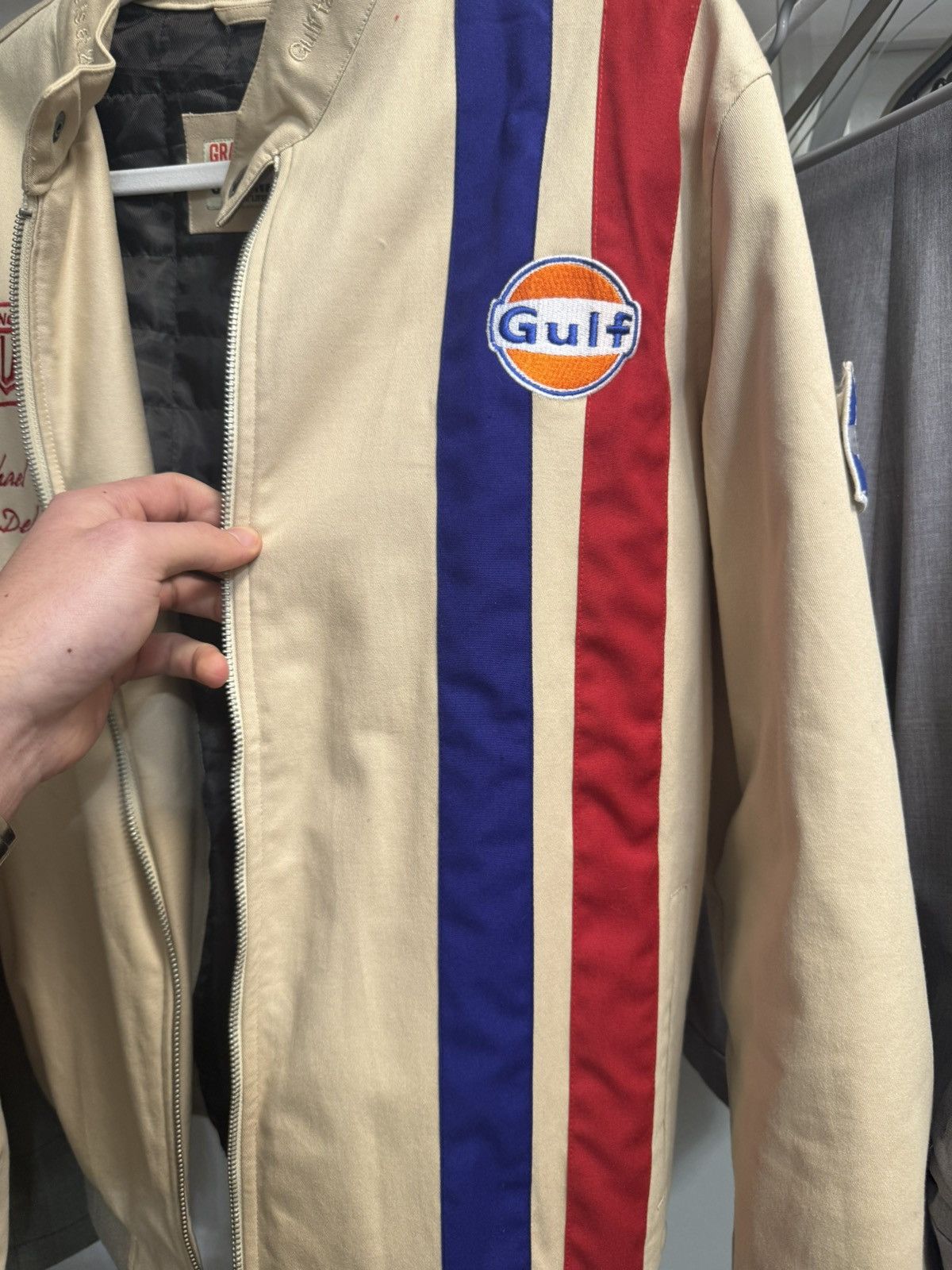 Vintage Michael Delaney Racing Jacket - Grand Prix Originals Size US L / EU 52-54 / 3 - 3 Thumbnail