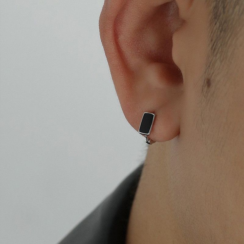 Jewelry × Sterling Silver Punk Earrings One Pairs Chrome Jewelry Size ONE SIZE - 4 Thumbnail