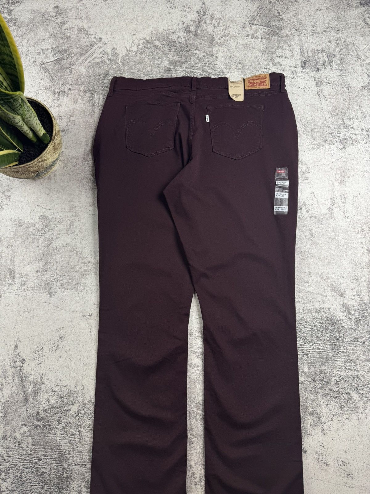 Levi's Levi’s NEW Classic Straight Men’s Cherry W34 L30 Cotton Mid Rise Pants Trousers Size US 34 / EU 50 - 5 Thumbnail