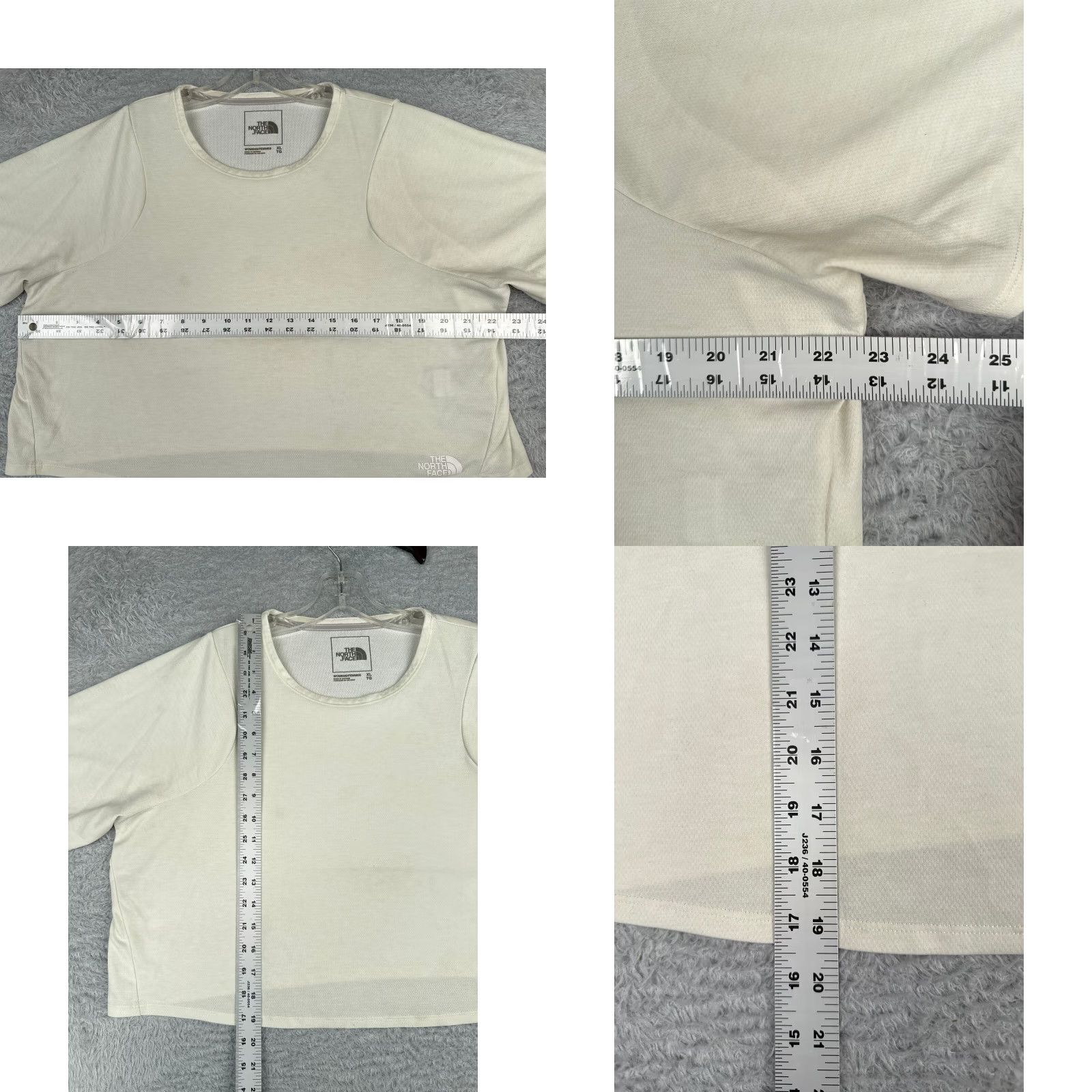 The North Face The North Face Women's Shirt XL Ivory Short Sleeve Cropped T-Shirt Cotton Blend Casual Sports Size XL / US 12-14 / IT 48-50 - 8 Thumbnail
