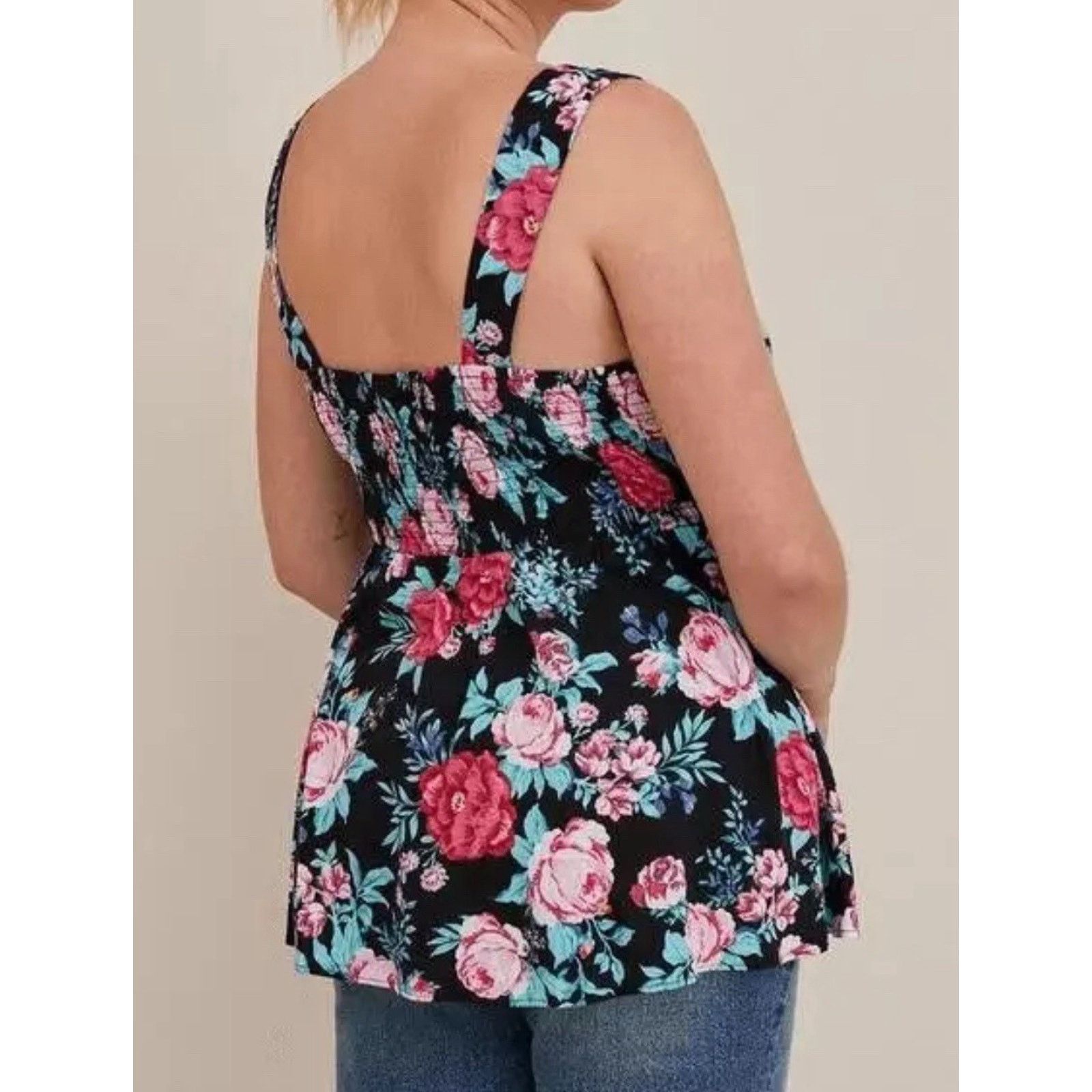 Other Plus Size TORRID Smocked Slub Tank Top 17325810 Size 3 3X Size 3XL / US 20-22 - 11 Thumbnail