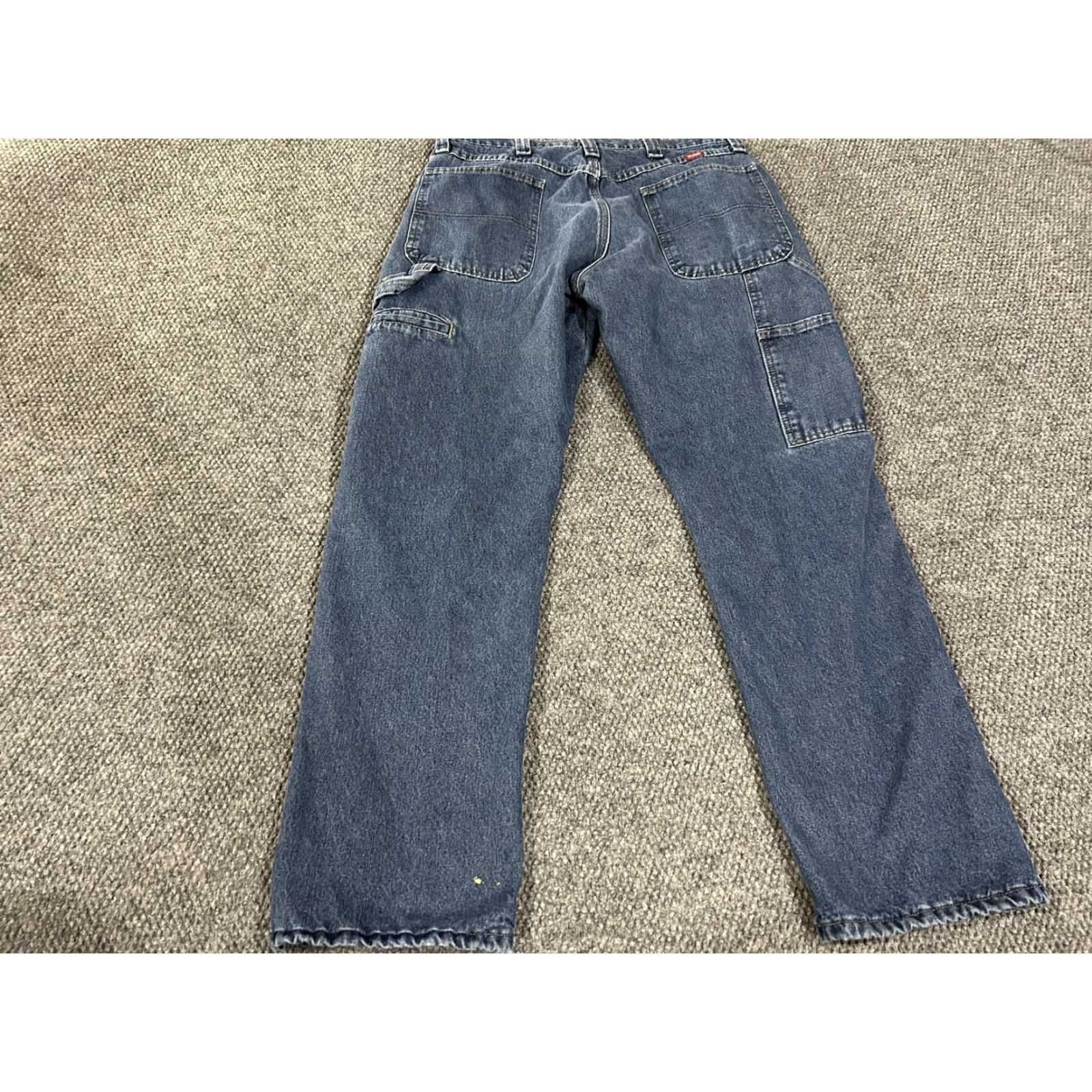 Wrangler Wrangler Jeans Mens 34x33 Blue Fleece Lined Carpenter Work Utility 1094FLWDS Size US 34 / EU 50 - 6 Thumbnail