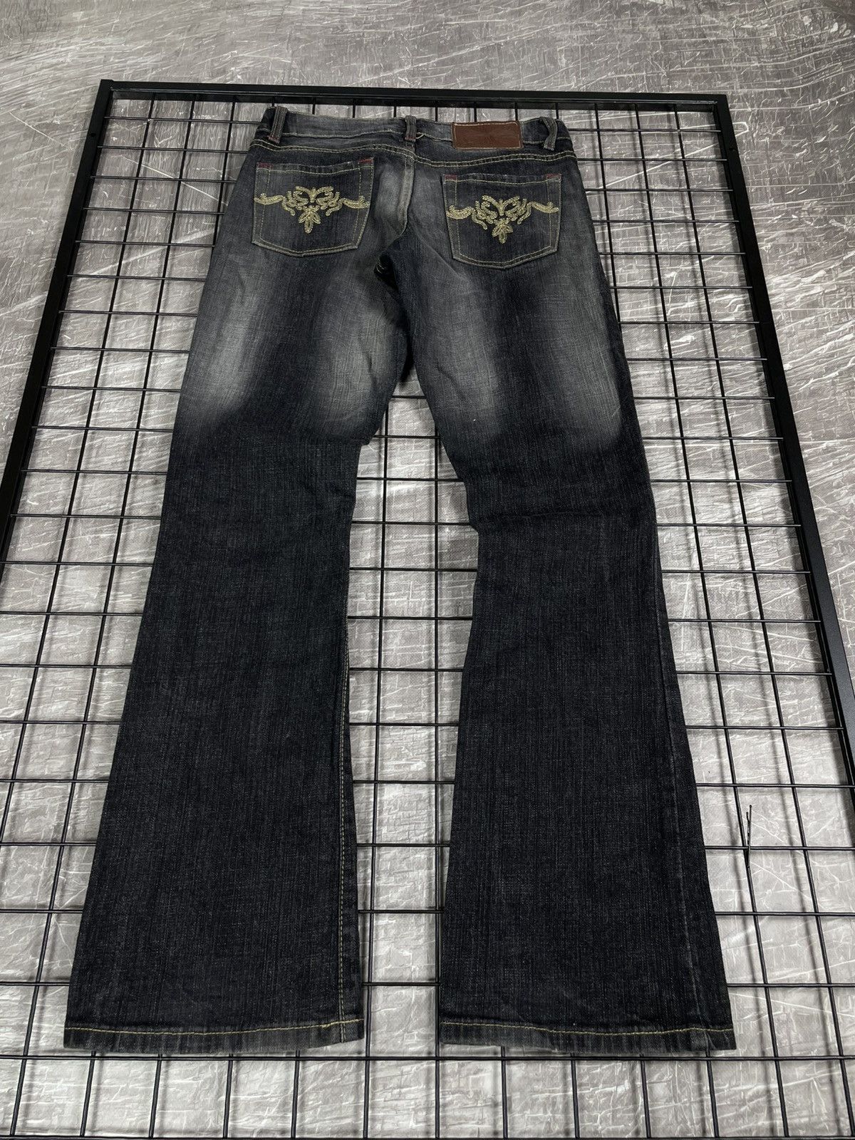 If Six Was Nine 2000s Y2K Fade Bootcut Jeans Miss Sixty LGB Japanese Style Size 30" / US 8 / IT 44 - 3 Thumbnail