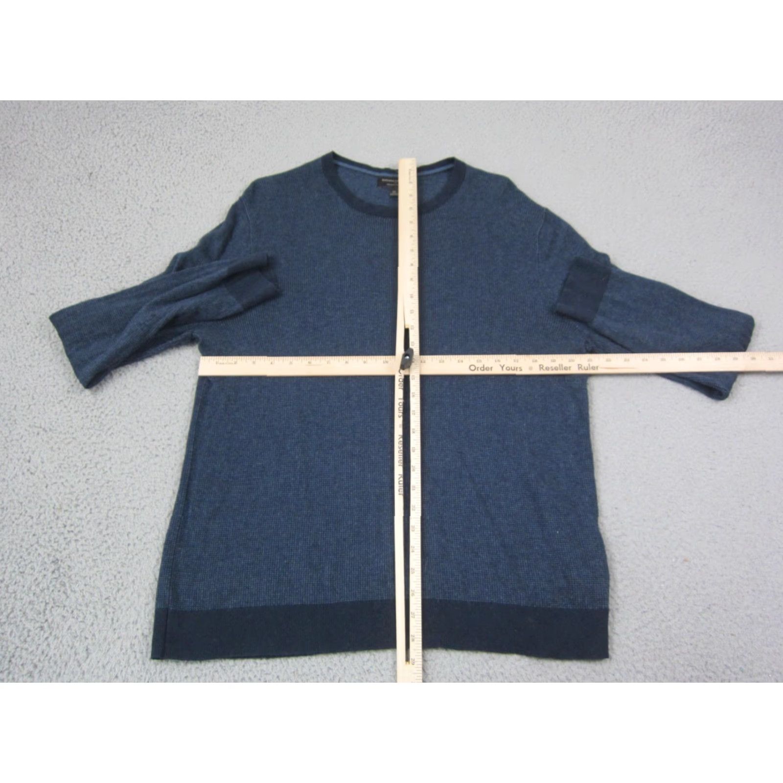 Banana Republic Banana Republic Sweater XL Blue Silk Cashmere Thermal Knit Mens Pullover 90s Outdoor Sports United States Size US XL / EU 56 / 4 - 7 Thumbnail