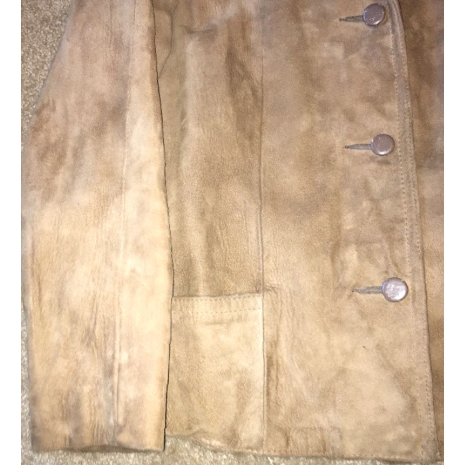 Vintage VINTAGE Highlander Womens Jacket Zip Out Fleece Lined Leather Suede XS Brown Leather Lining Solid Zip Jacket Women’s XS Brown Size XS / US 0-2 / IT 36-38 - 3 Thumbnail