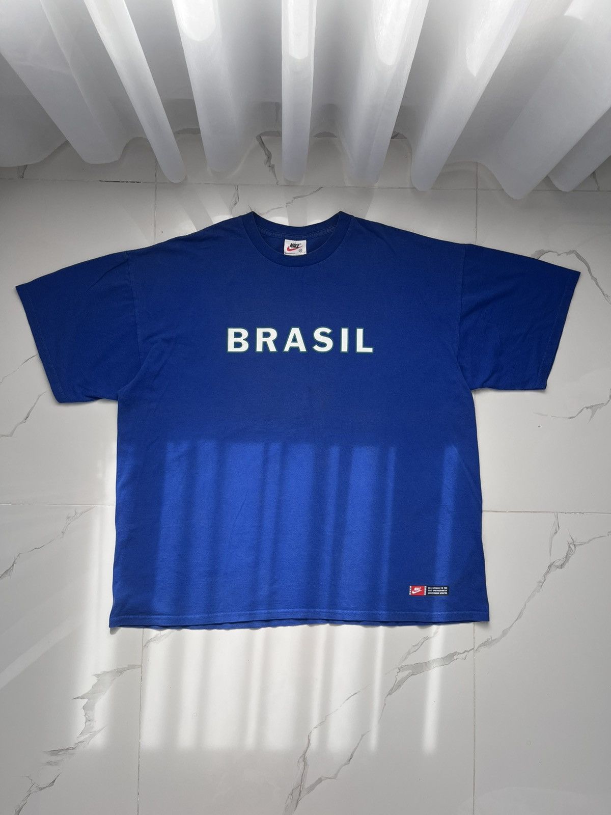 Nike 90’s NIKE JUST DO IT BIG LOGO BRASIL SPELLOUT SWOOSH Y2K TEE Size US XL / EU 56 / 4 - 2 Thumbnail