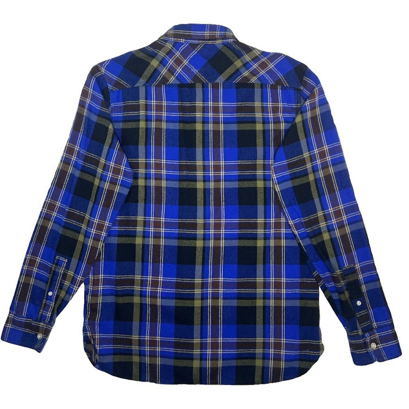 Levi's Levi's Mens Flannel Shirt Small Blue Black Plaid Long Sleeve Size US S / EU 44-46 / 1 - 8 Thumbnail
