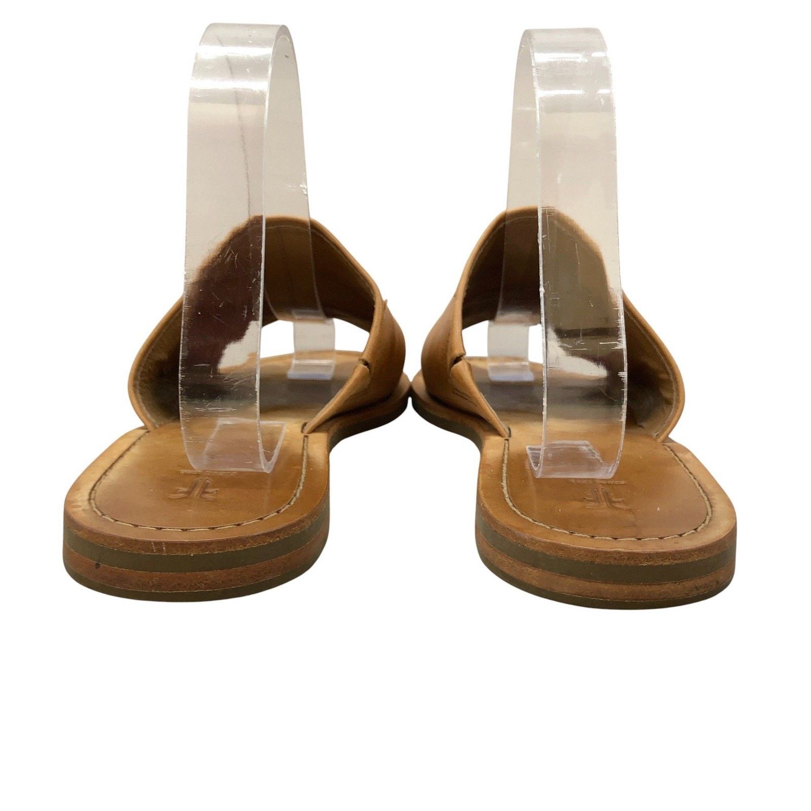 Frye Frye Slide Sandals 10M Tan Leather Open Toe Slip On Flat Size US 10 / IT 40 - 4 Thumbnail