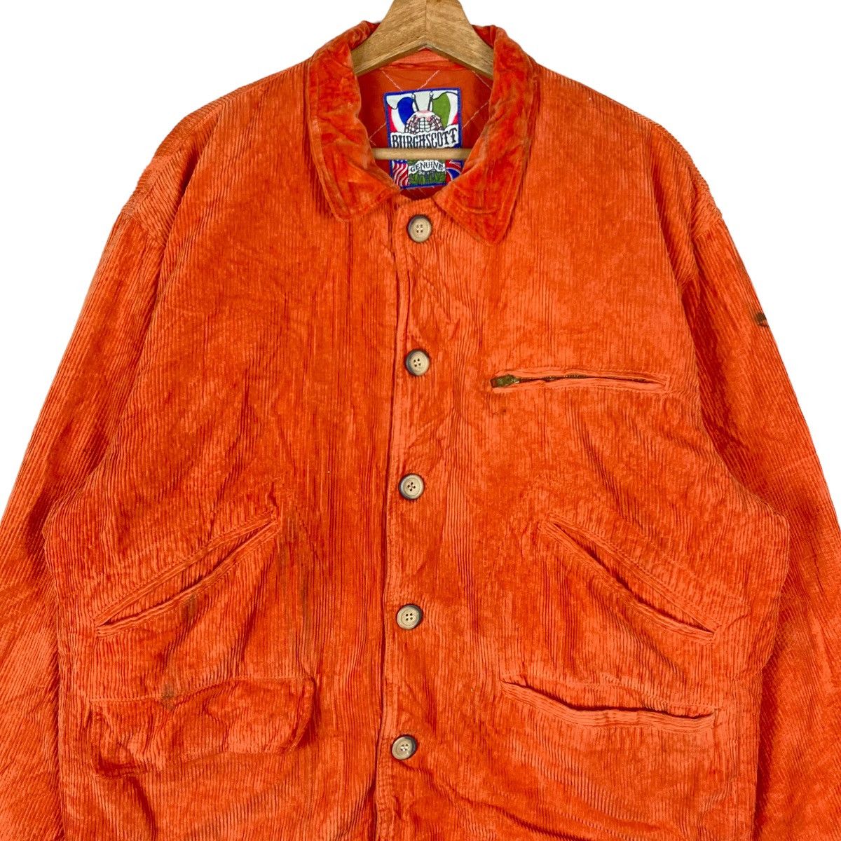 Other Vintage Union Made Burgh Scott Genuine Flat Button Corduroy Size US XL / EU 56 / 4 - 2 Thumbnail