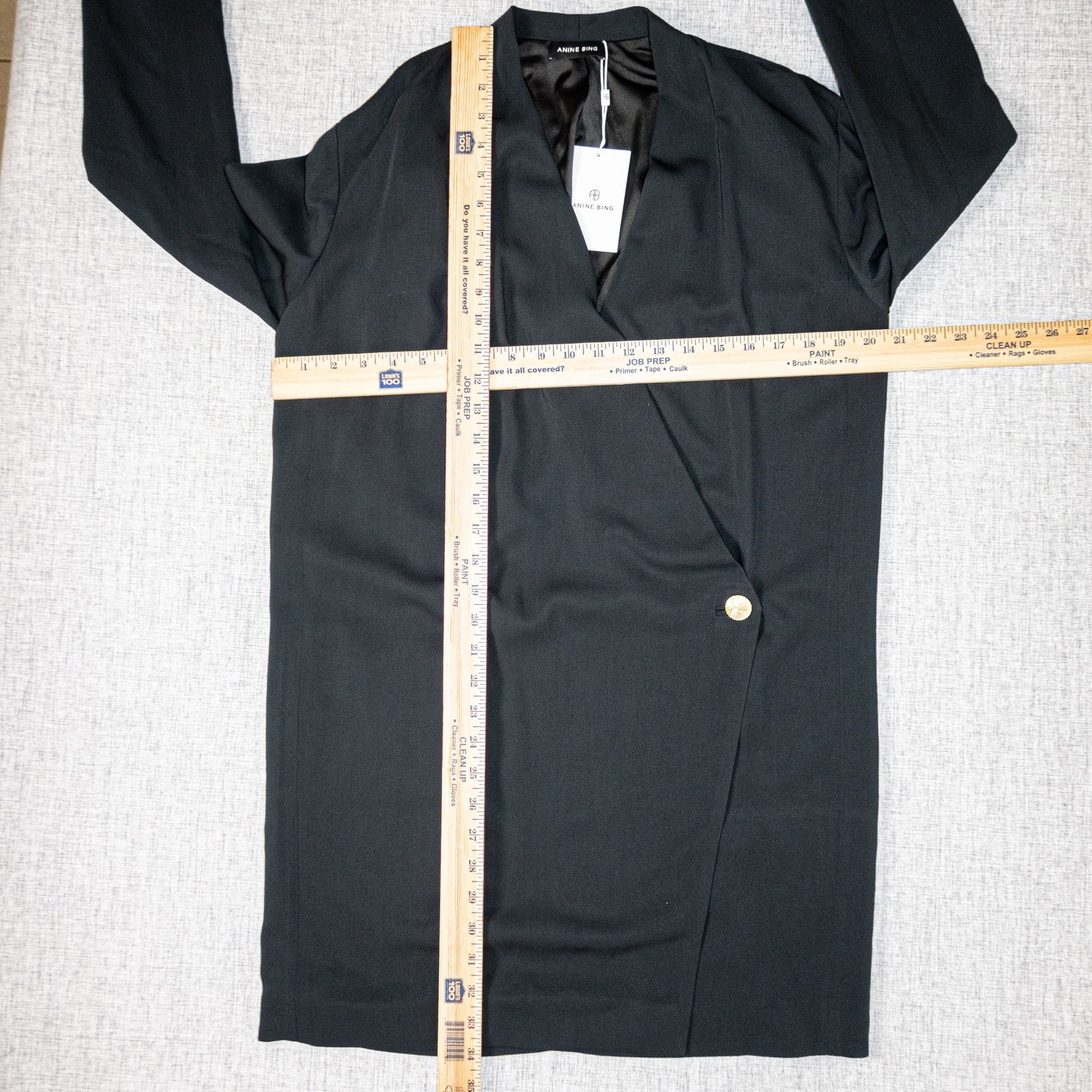 Anine Bing Anine Bing $545 Venice Long Sleeve Mini Dress in Black Size M / US 6-8 / IT 42-44 - 10 Thumbnail