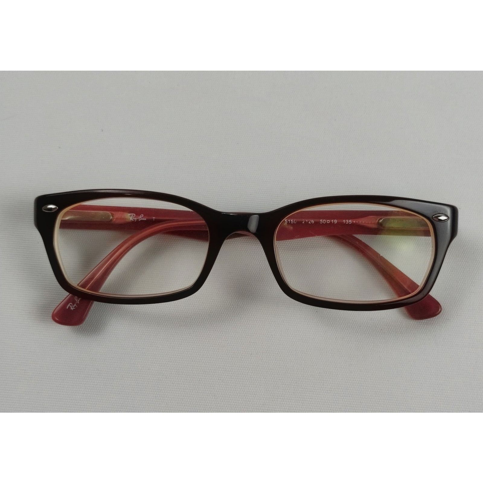 RayBan Ray-Ban RB 5150 2126 Dk Brown Pink Eyeglasses Frames Size ONE SIZE - 1 Thumbnail