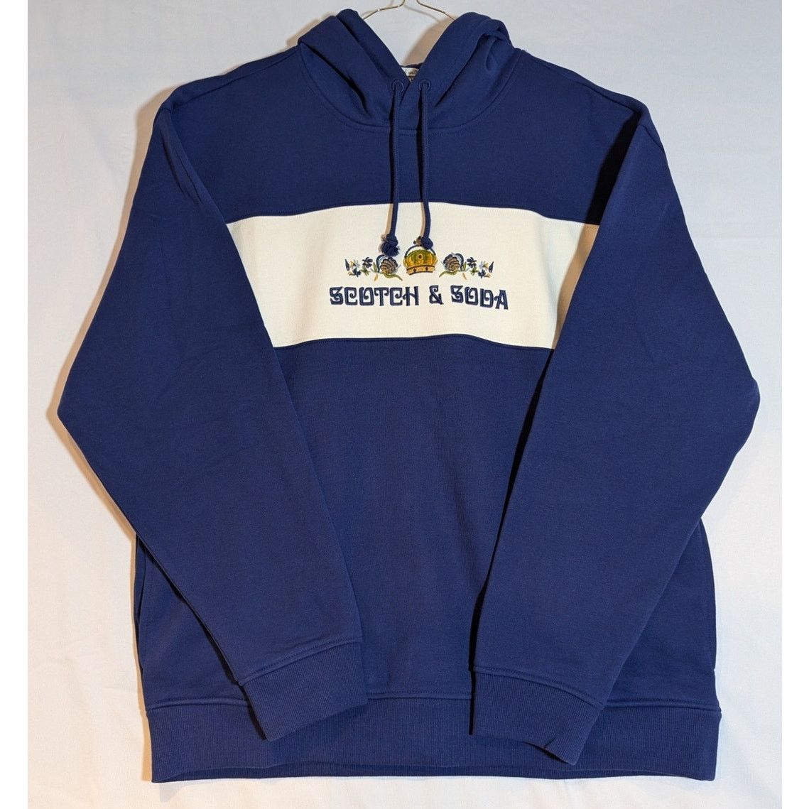 Scotch & Soda Scotch & Soda Embroidered Relaxed Fit Fleece Evening Skies Size US XL / EU 56 / 4 - 6 Thumbnail