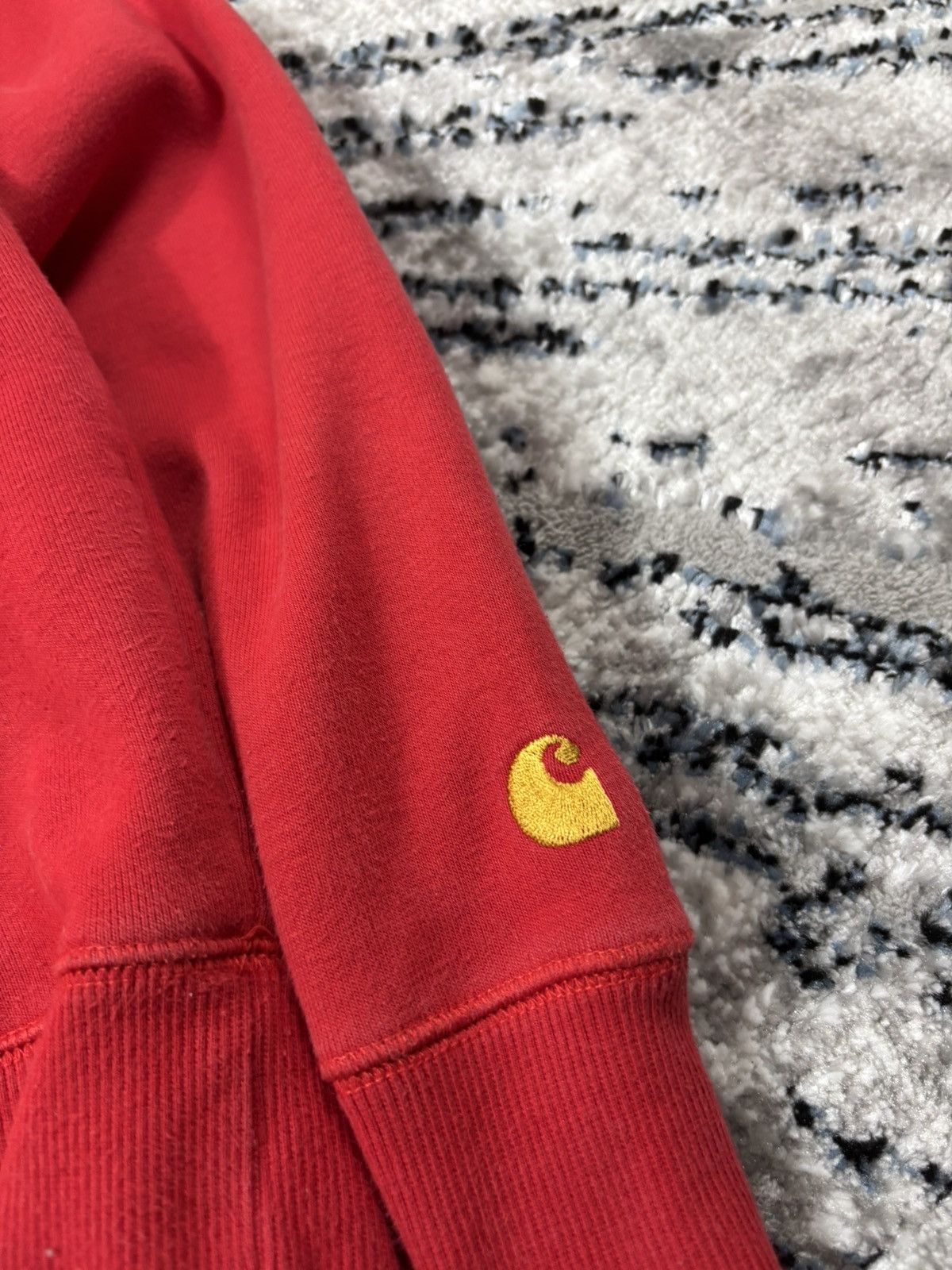 Carhartt × Vintage Vintage Carhartt Sweatshirt red drip drill USA skateboard Size US S / EU 44-46 / 1 - 2 Thumbnail