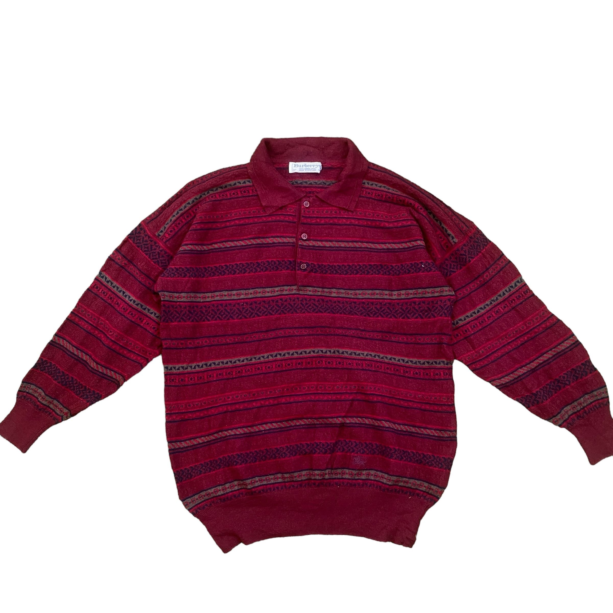 Burberry × Vintage Vintage Burberrys Knit Wool Sweaters Size US L / EU 52-54 / 3 - 1 Thumbnail
