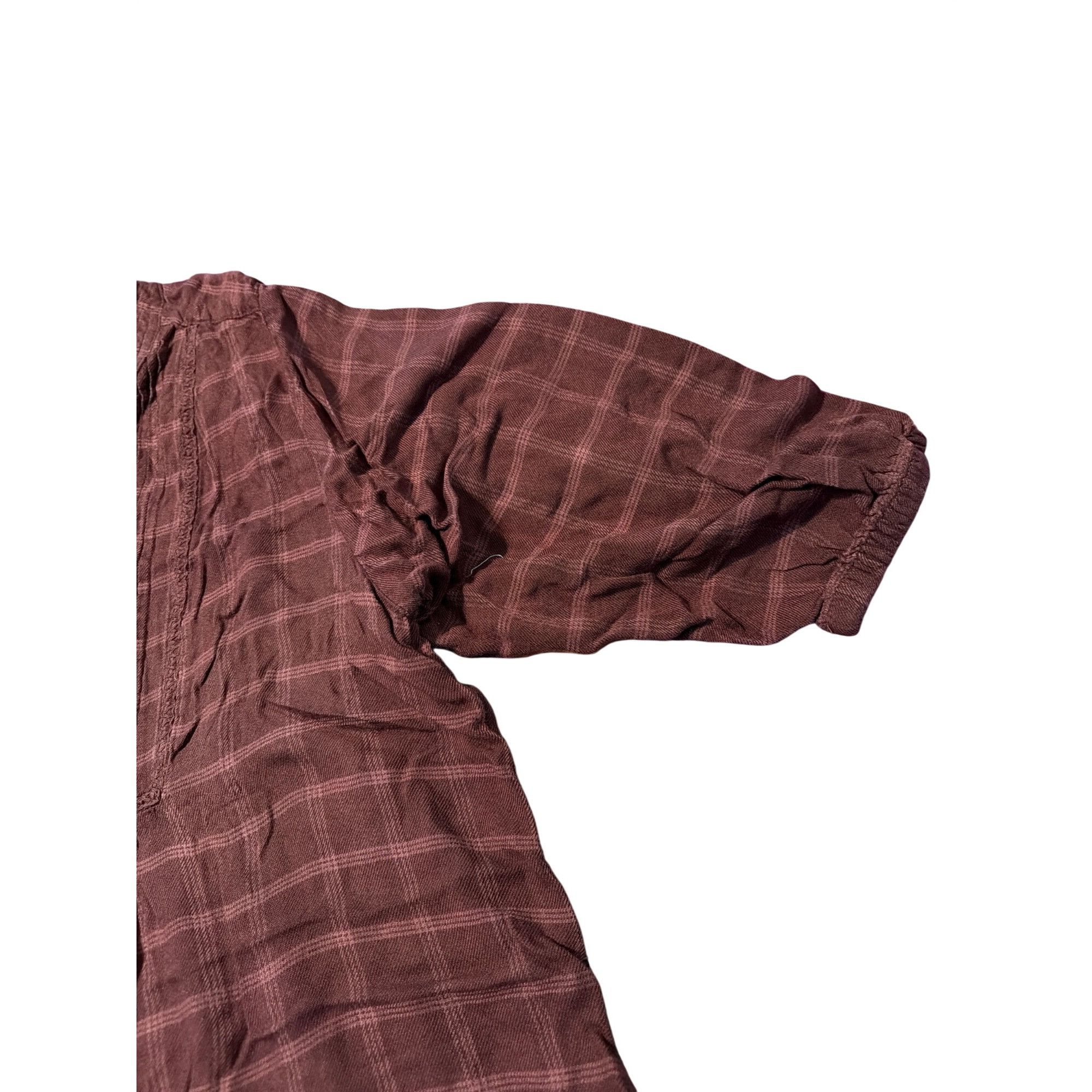 Wrangler Wrangler Plaid Button Blouse Pintuck 3/4 Sleeves Flowy Light Size XXL / US 16-18 / IT 52-54 - 3 Thumbnail