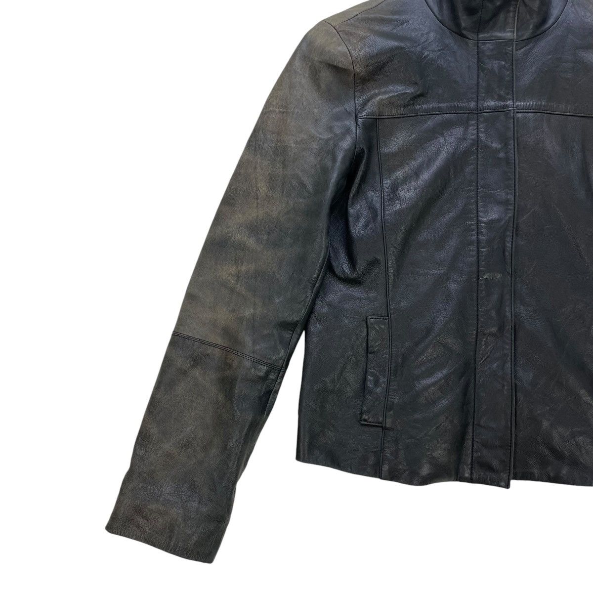 SHIPS Faded Planet Co Ltd Poricalpof Lamb Leather Biker Jacket Size S / US 4 / IT 40 - 5 Thumbnail