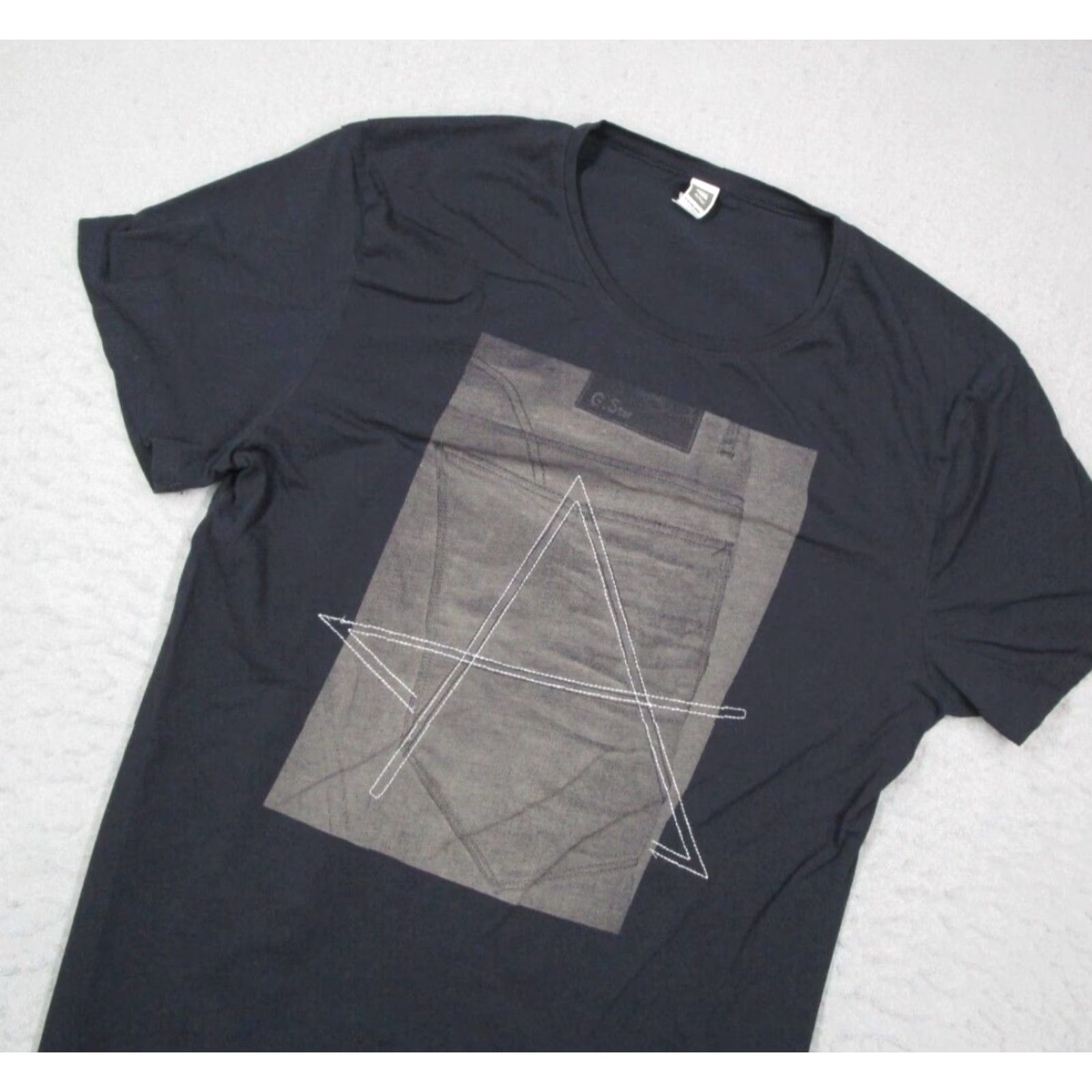 G-Star VINTAGE G-Star T-Shirt Mens XL Black Cotton Short Sleeve Crew Neck Classic 2020s Size US XL / EU 56 / 4 - 2 Thumbnail