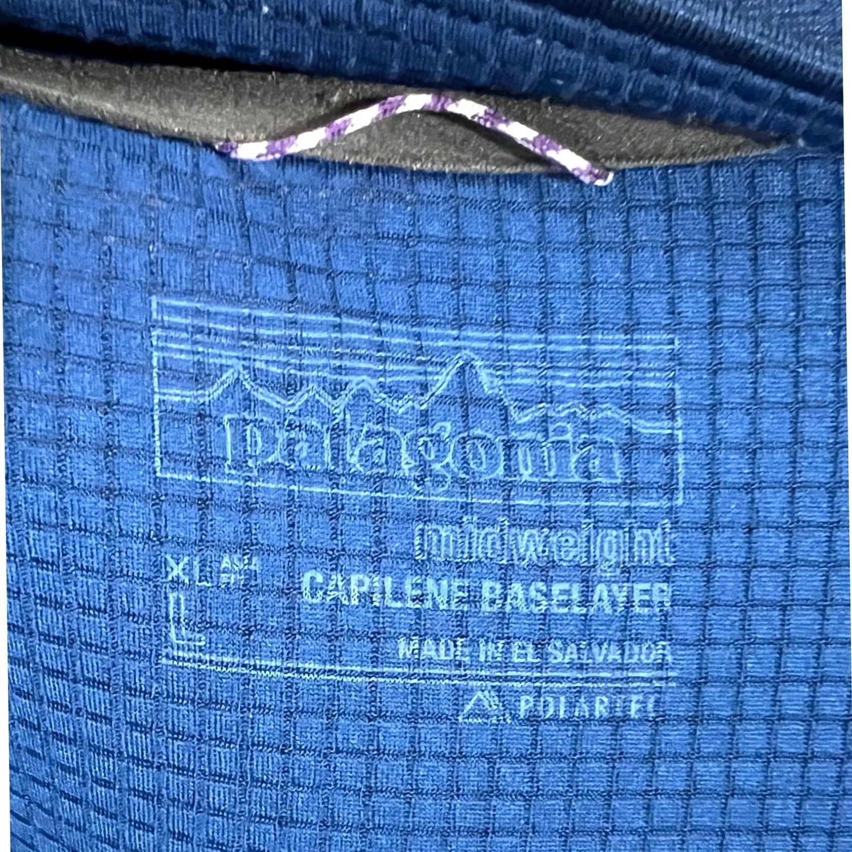 Patagonia Patagonia Capilene Base layer Pullover 1/4 Zip Shirt Mens Large Blue Size US L / EU 52-54 / 3 - 4 Thumbnail