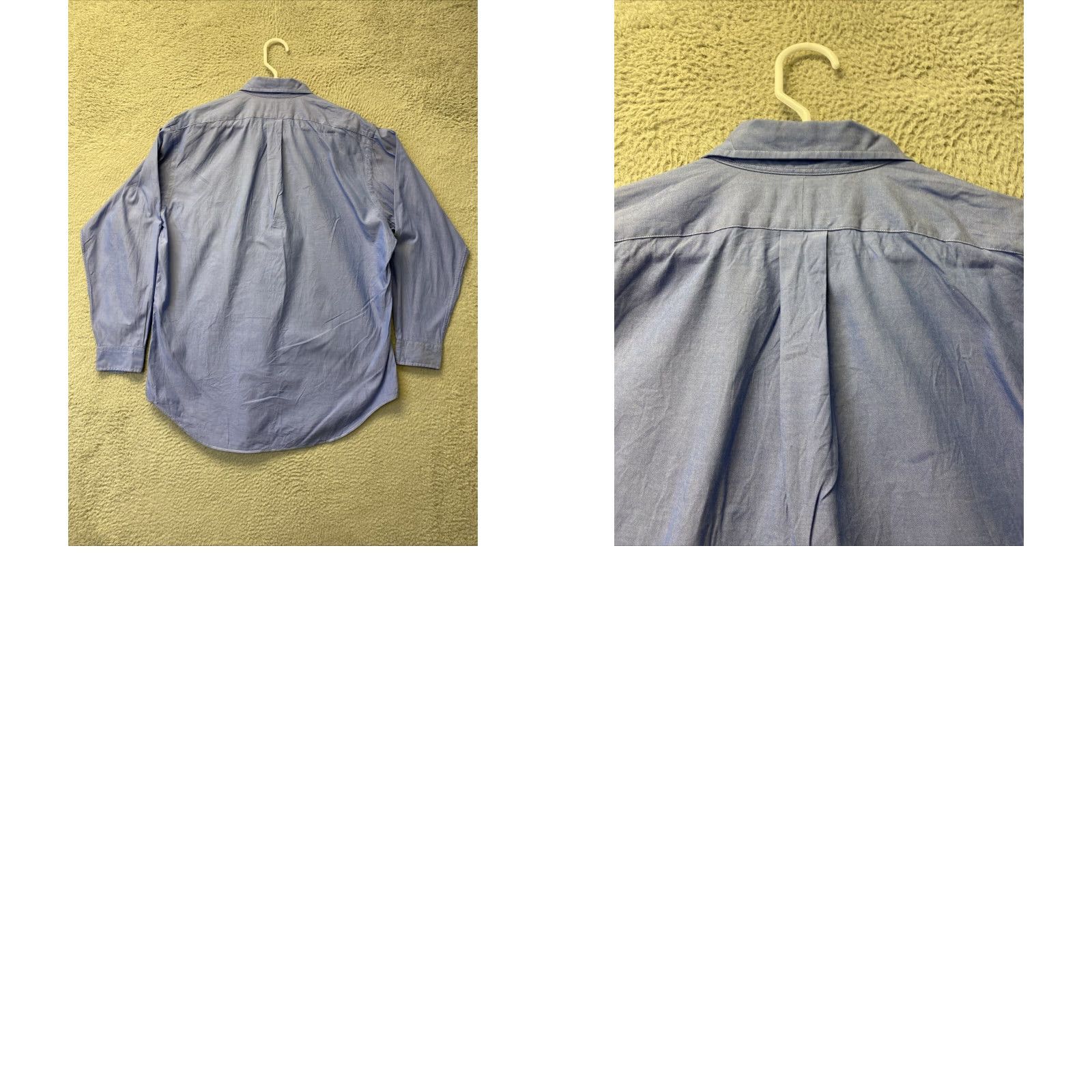 Ralph Lauren Ralph Lauren Button-Down Shirt Blue 16 Regular Adult Long Sleeve Men’s Shirt - 16, Blue, Solid, Casual/Business, Mens Size US L / EU 52-54 / 3 - 8 Thumbnail