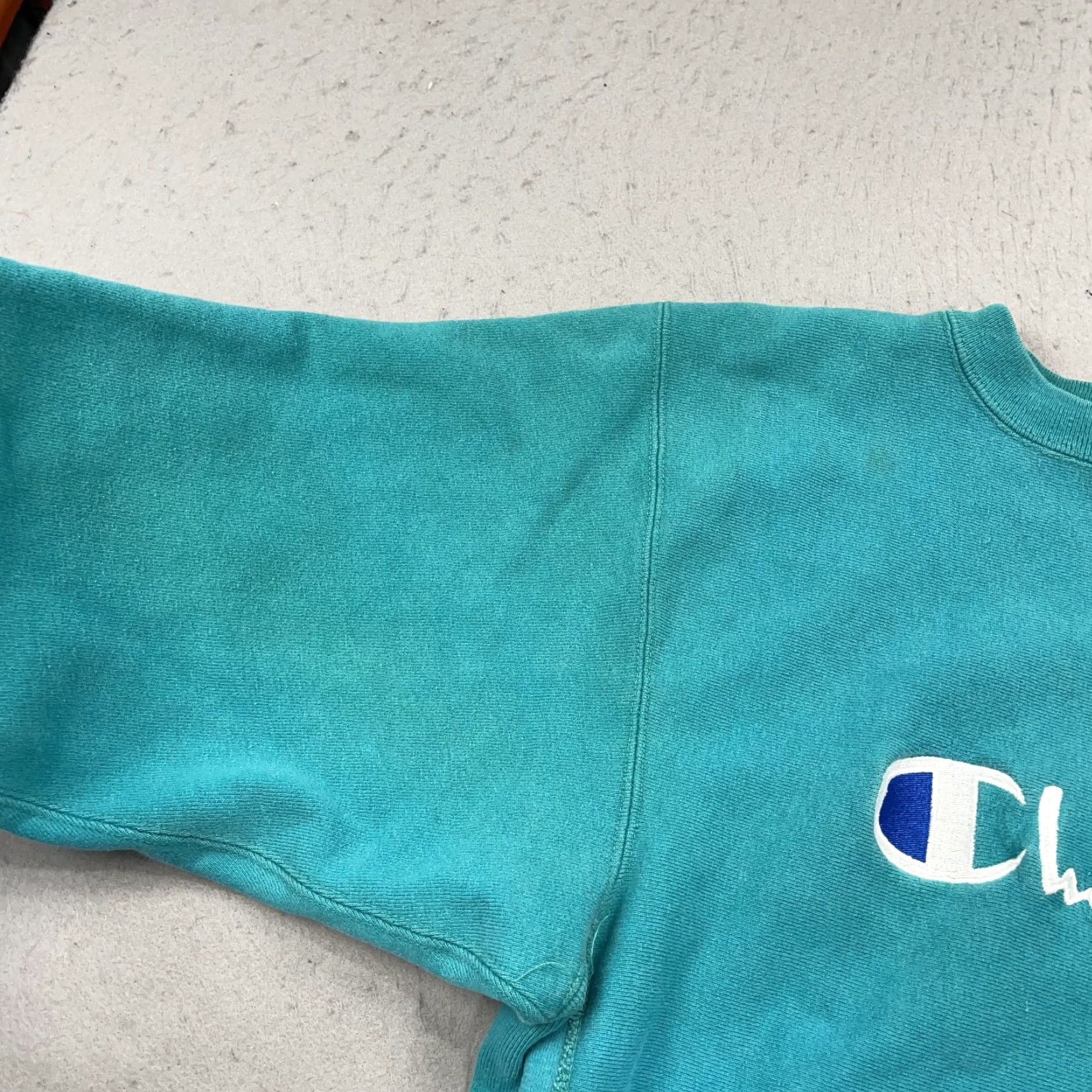 Champion VINTAGE Champion Sweatshirt Mens Large Green Heavy Reverse Weave Made USA 90s Size US L / EU 52-54 / 3 - 5 Thumbnail