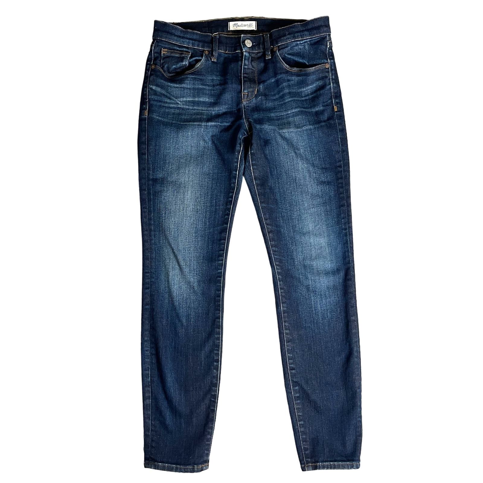 Madewell Madewell Distressed 8.5" Mid Rise Skinny Jeans Strch Worn 28 Size 28" / US 6 / IT 42 - 2 Thumbnail