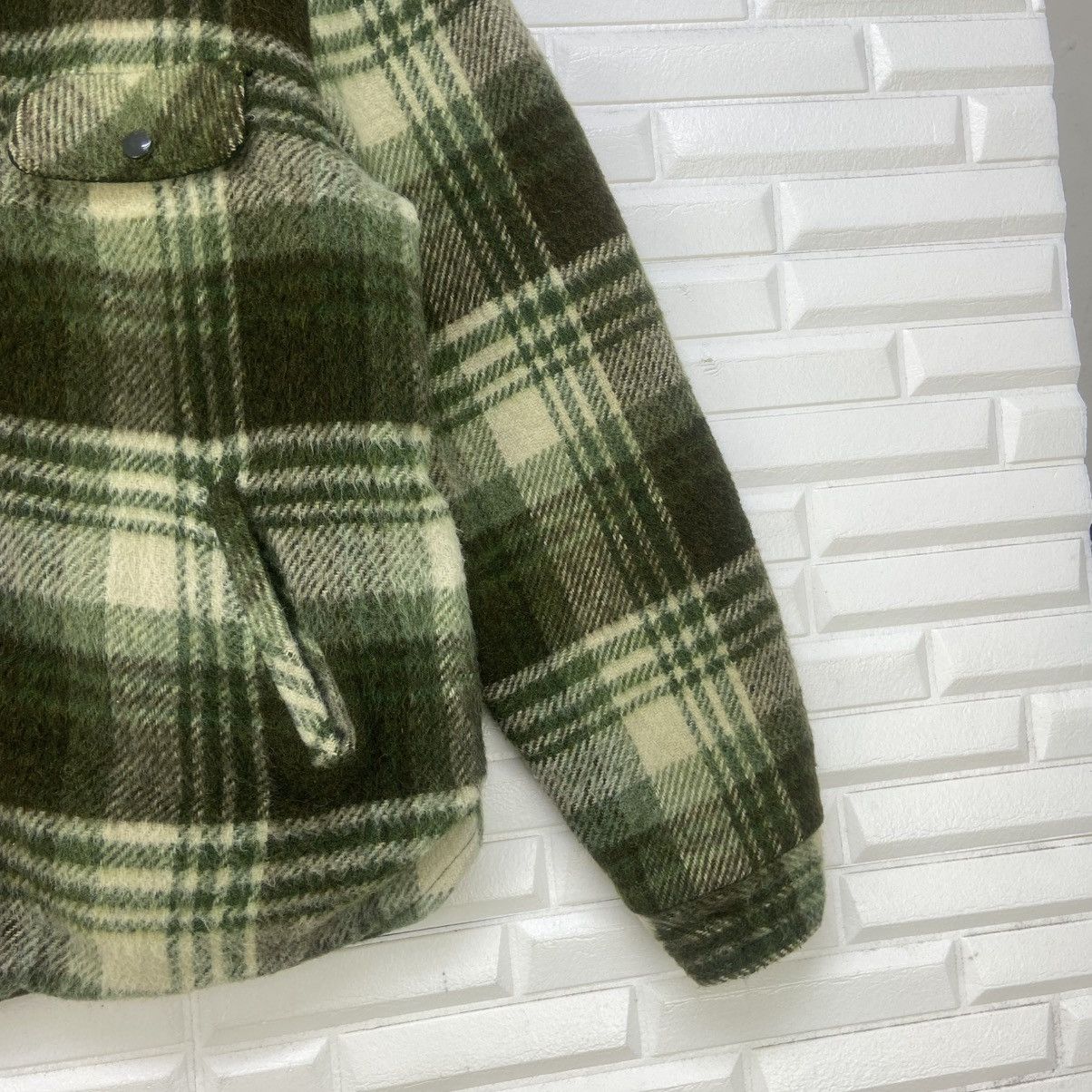 Towncraft Vintage 70s Towncraft Penneys Sherpa Mohair Plaid Jacket Size US M / EU 48-50 / 2 - 5 Thumbnail