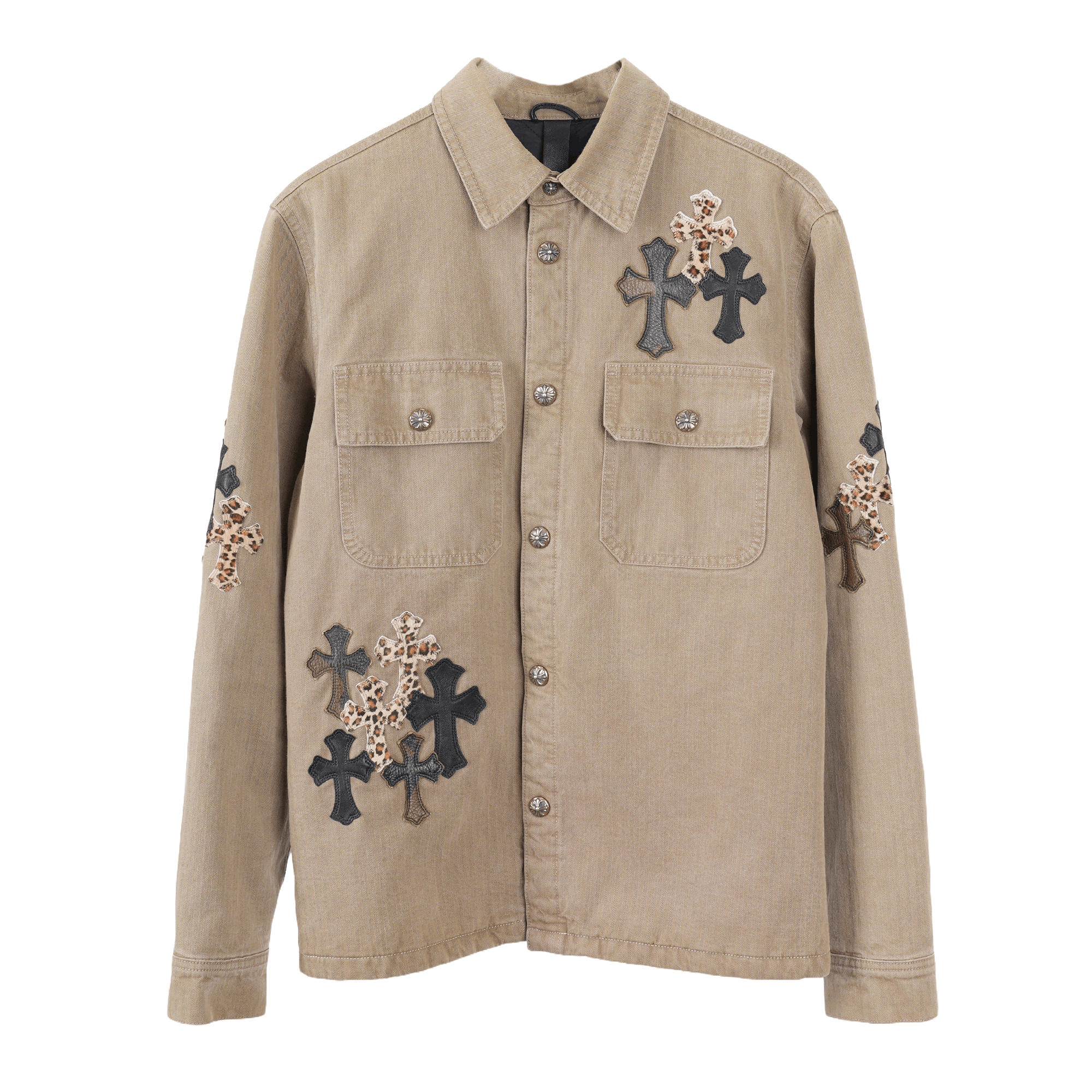 Chrome Hearts 1/1 CHROME HEARTS KHAKI WORK JACKET CROSS PATCH WITH HORSESH Size US L / EU 52-54 / 3 - 1 Thumbnail