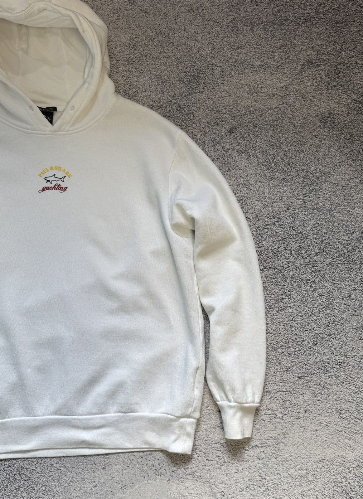 Paul & Shark Paul & Shark Winter Fleece Hoodie White Cotton Unisex Size M Size US M / EU 48-50 / 2 - 5 Thumbnail