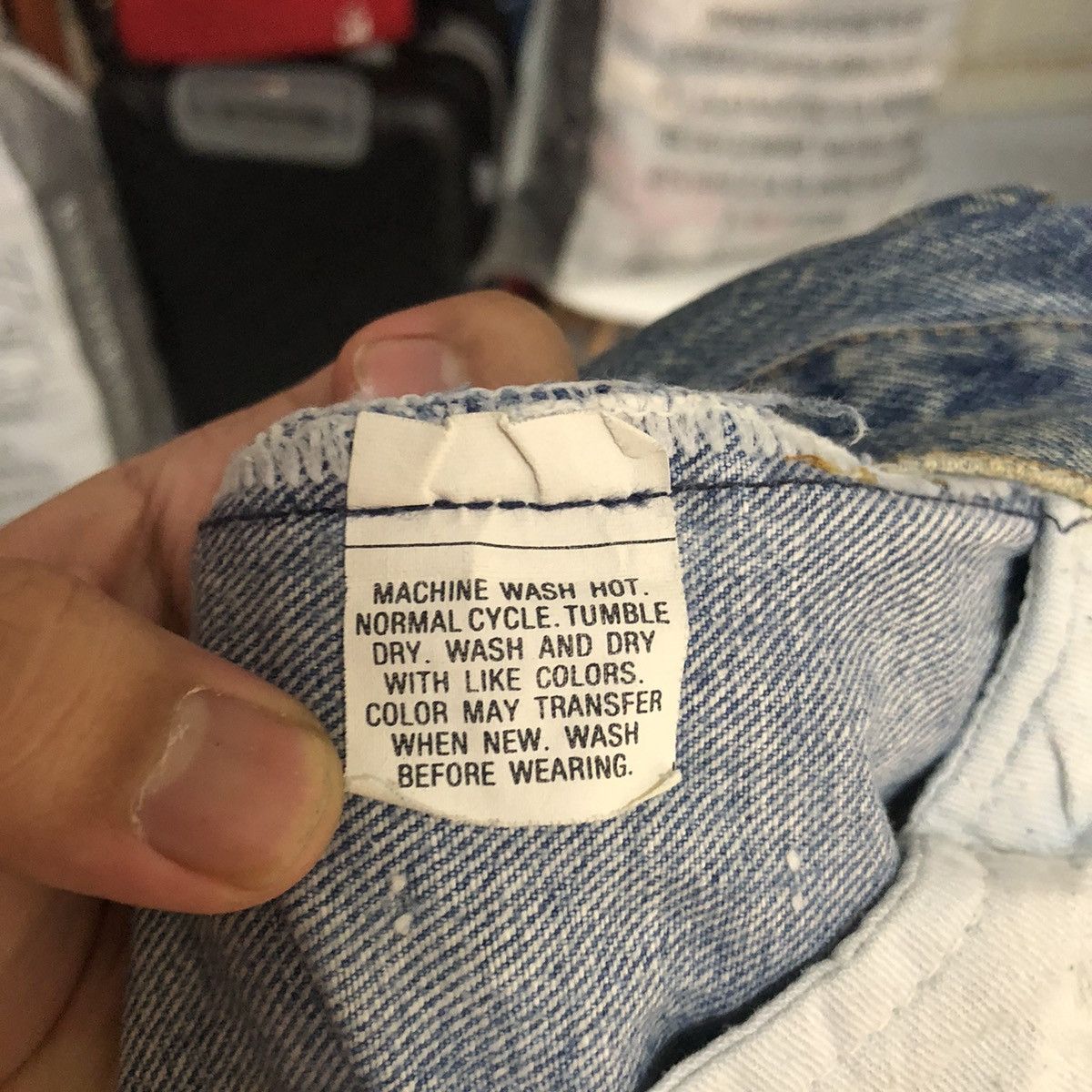 Levi's 80' Levis vintage Blue Denim Pants #A2572 Size US 39 - 21 Thumbnail