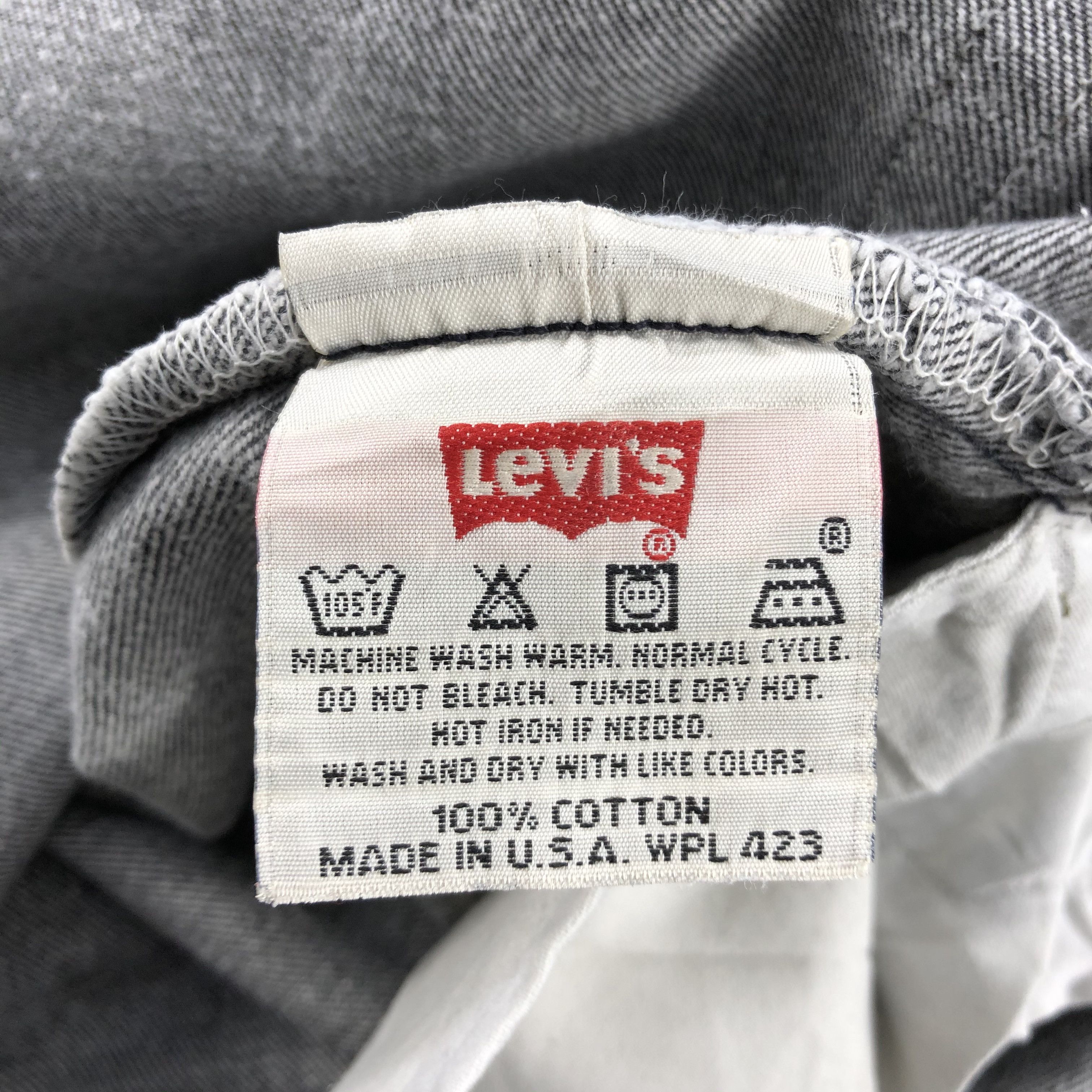 Levi's × Vintage Vintage 90s Faded Black Levis 501 Jeans-JM1511 Size US 39 - 9 Thumbnail