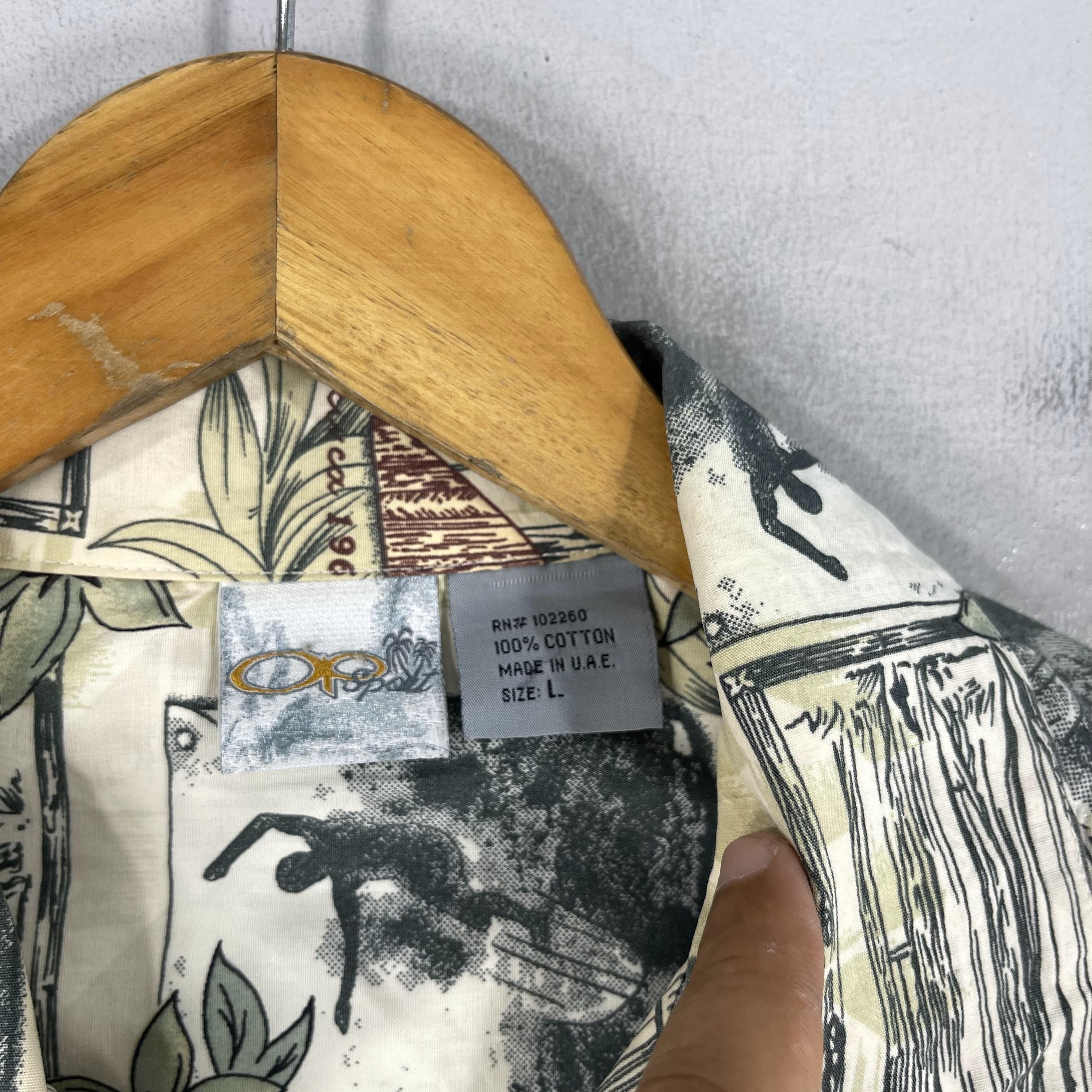 Ocean Pacific × Vintage Vintage OCEAN PACIFIC Hawaii Floral Shirt Button Up Size US L / EU 52-54 / 3 - 5 Thumbnail