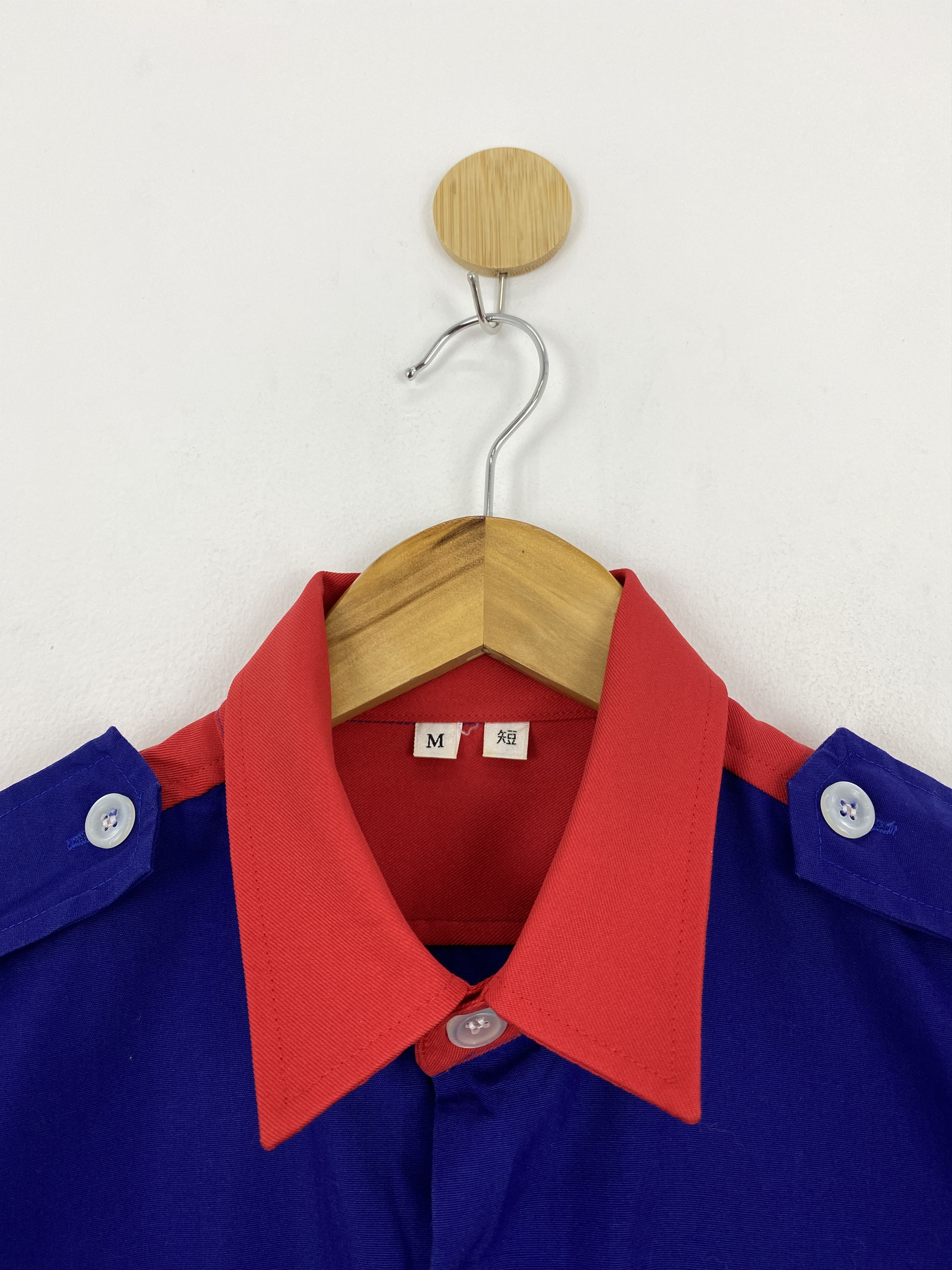 Japanese Brand × Vintage 80s Vintage Japanese Brand Worker Button Up Workwear J1804 Size US M / EU 48-50 / 2 - 10 Thumbnail