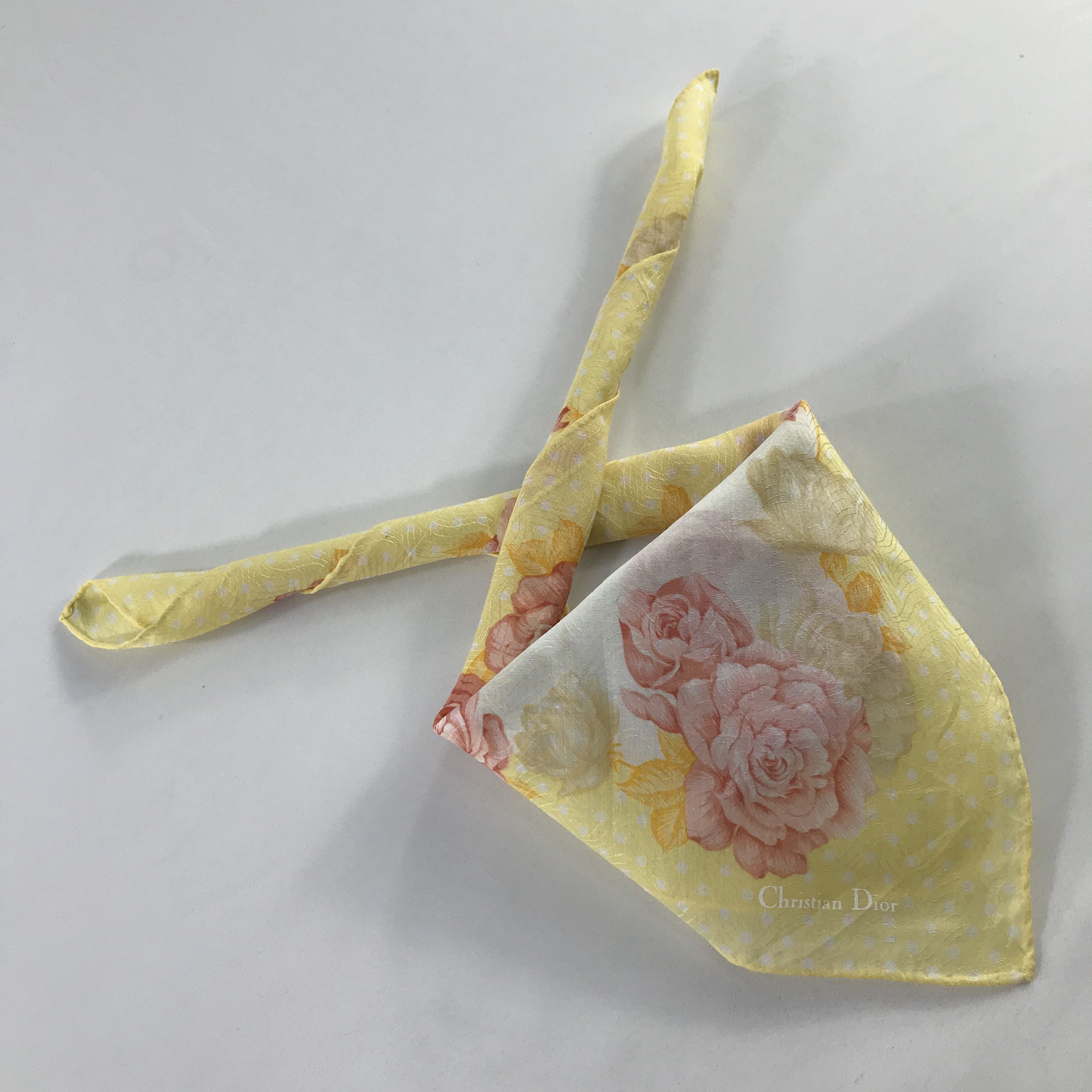 Christian Dior Monsieur × Vintage Christian Dior Bandana / Handkerchief / Neckerchief - S473 Size ONE SIZE - 4 Thumbnail
