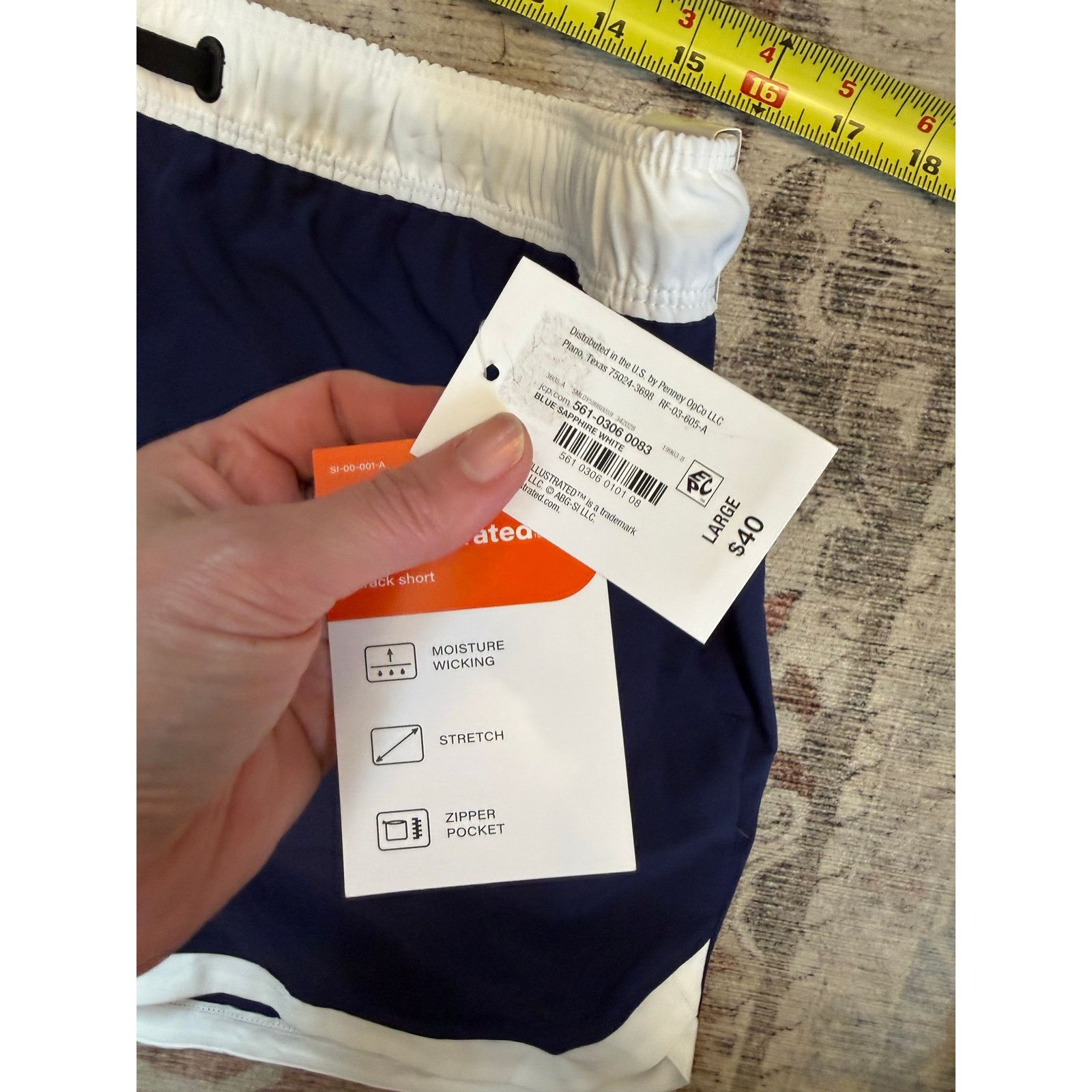 Sports Afield Sports Illustrated NWT Blue White Shorts, Sz Large, MP $40 Size 34" / US 12 / IT 48 - 5 Thumbnail
