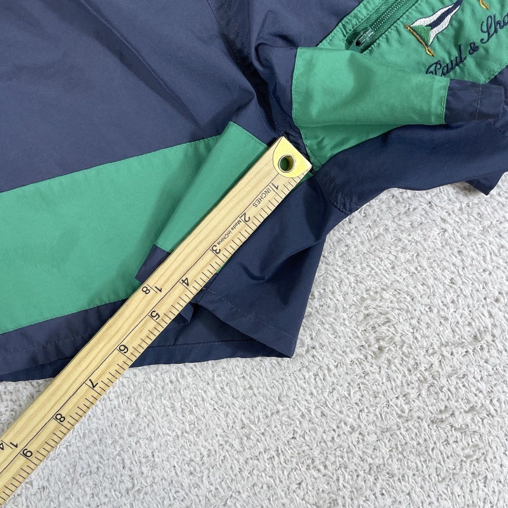 Paul & Shark VINTAGE Paul & Shark Yacht Club Swim Trunks Mens XL Blue Green Italy 4" Inseam Preppy Size US 36 / EU 52 - 5 Thumbnail