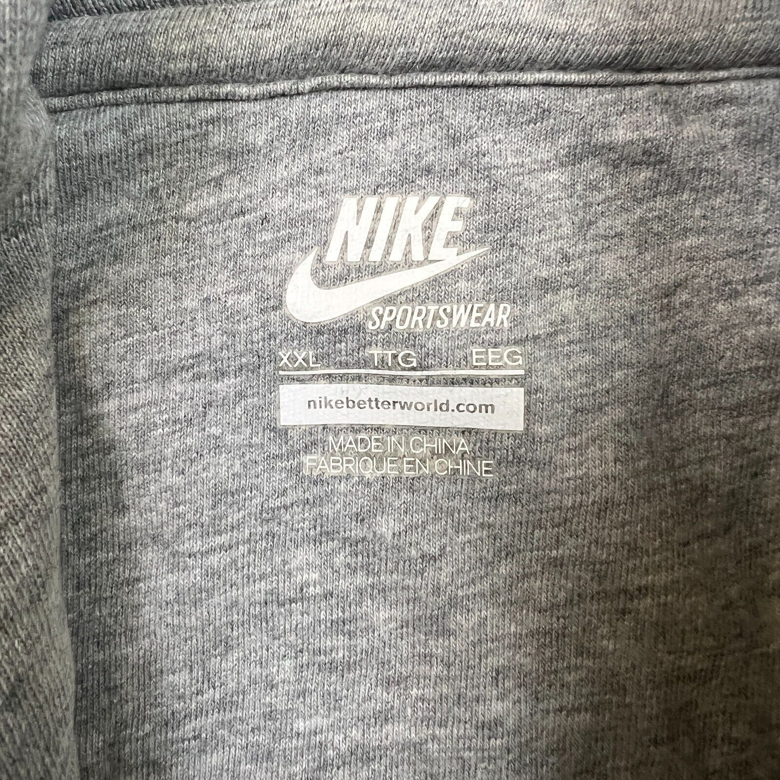 Nike × Vintage Nike Sportswear Hoodie 2XL Swoosh Full Zip Hooded Sweatshirt Size US XXL / EU 58 / 5 - 7 Thumbnail