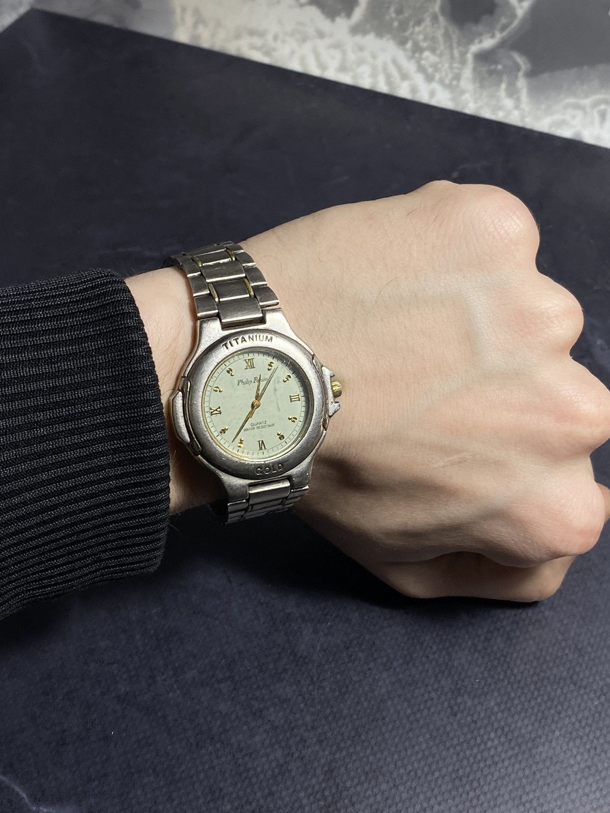 Vintage Philip Persio Titanium Quartz Watch Vintage Japanese Brand Size ONE SIZE - 3 Thumbnail