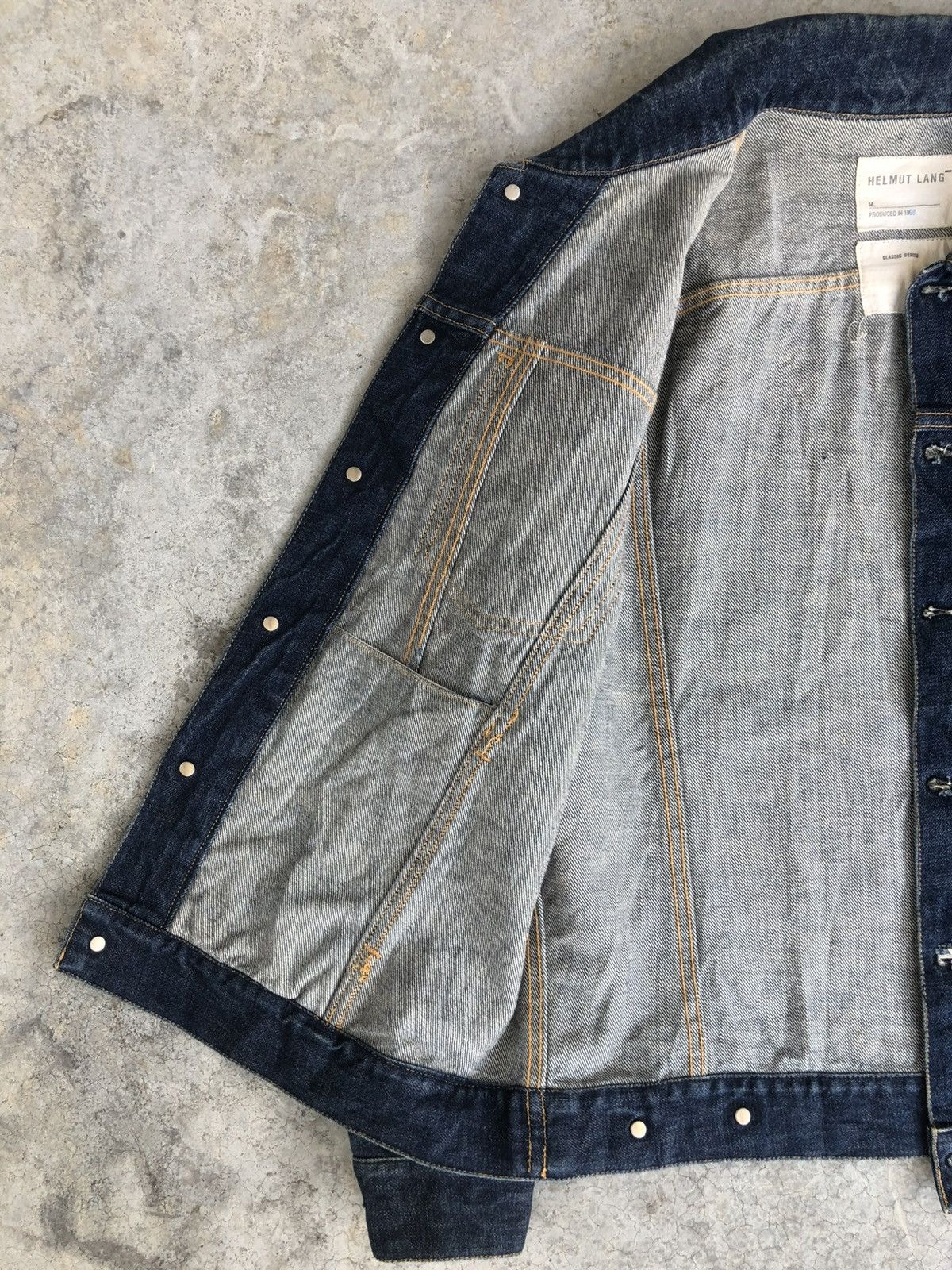 Helmut Lang Helmut Lang Denim Jacket Classic Denim Distressed Size US L / EU 52-54 / 3 - 18 Thumbnail