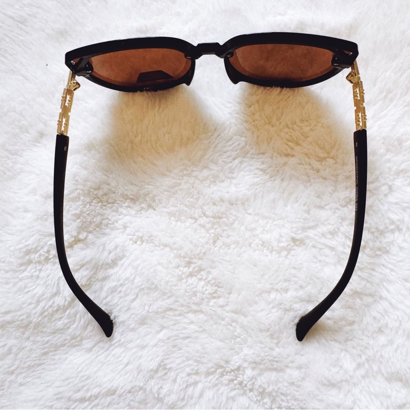 Other Genevieve Clear Brown & Black Rimless Polarized Sunglasses Size ONE SIZE - 10 Thumbnail