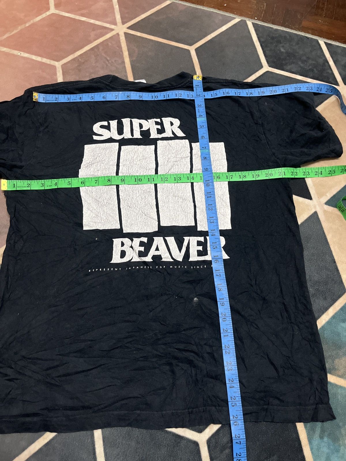 Japanese Brand Super Beaver Japanese Pop Black Flag rip off/seditionaries Size US L / EU 52-54 / 3 - 8 Thumbnail