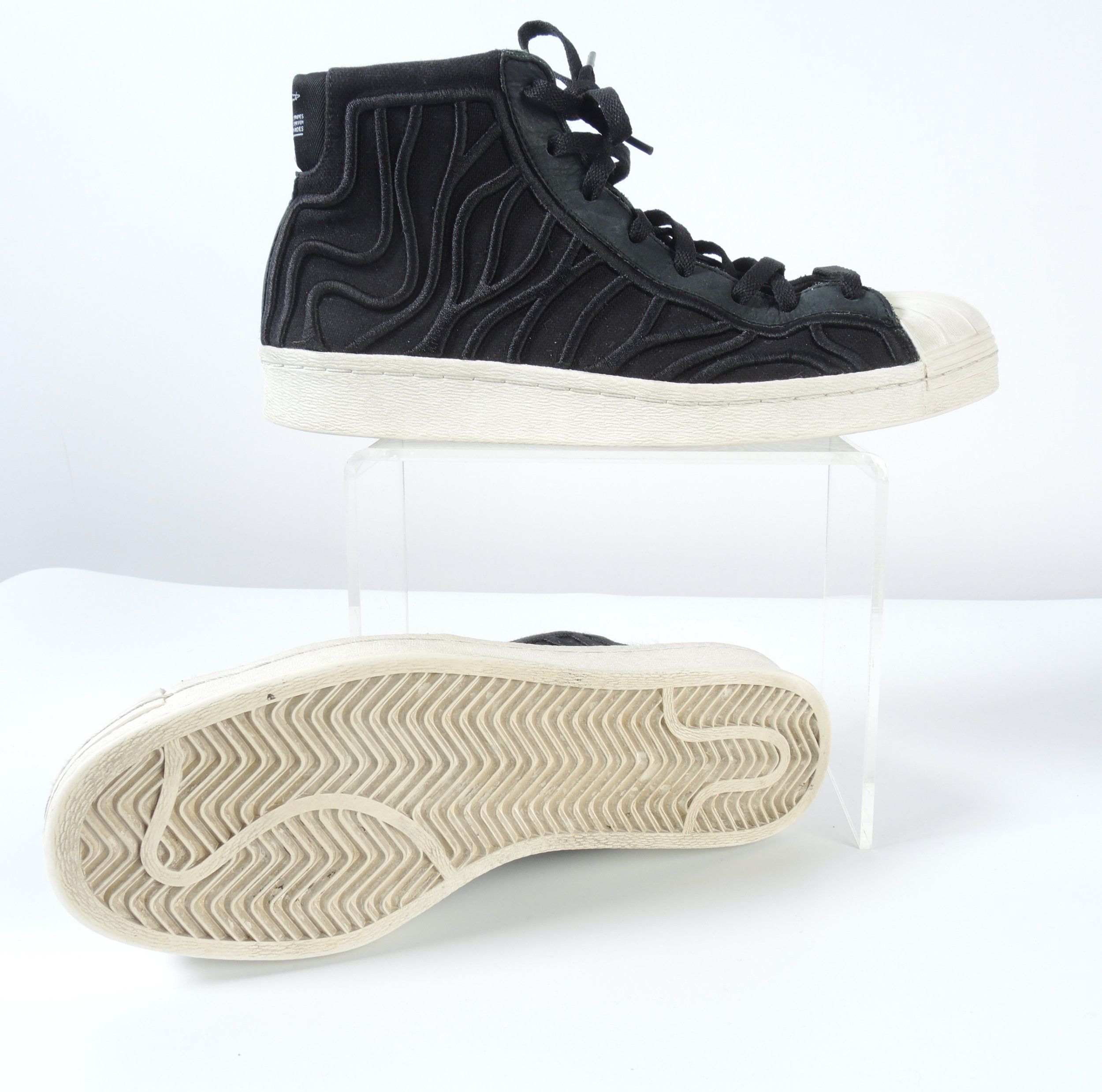 image of Y 3 x Yohji Yamamoto O1Smst1Ft0424 High-Tops Sneakers In Black & White in Black/White, Women's (Siz