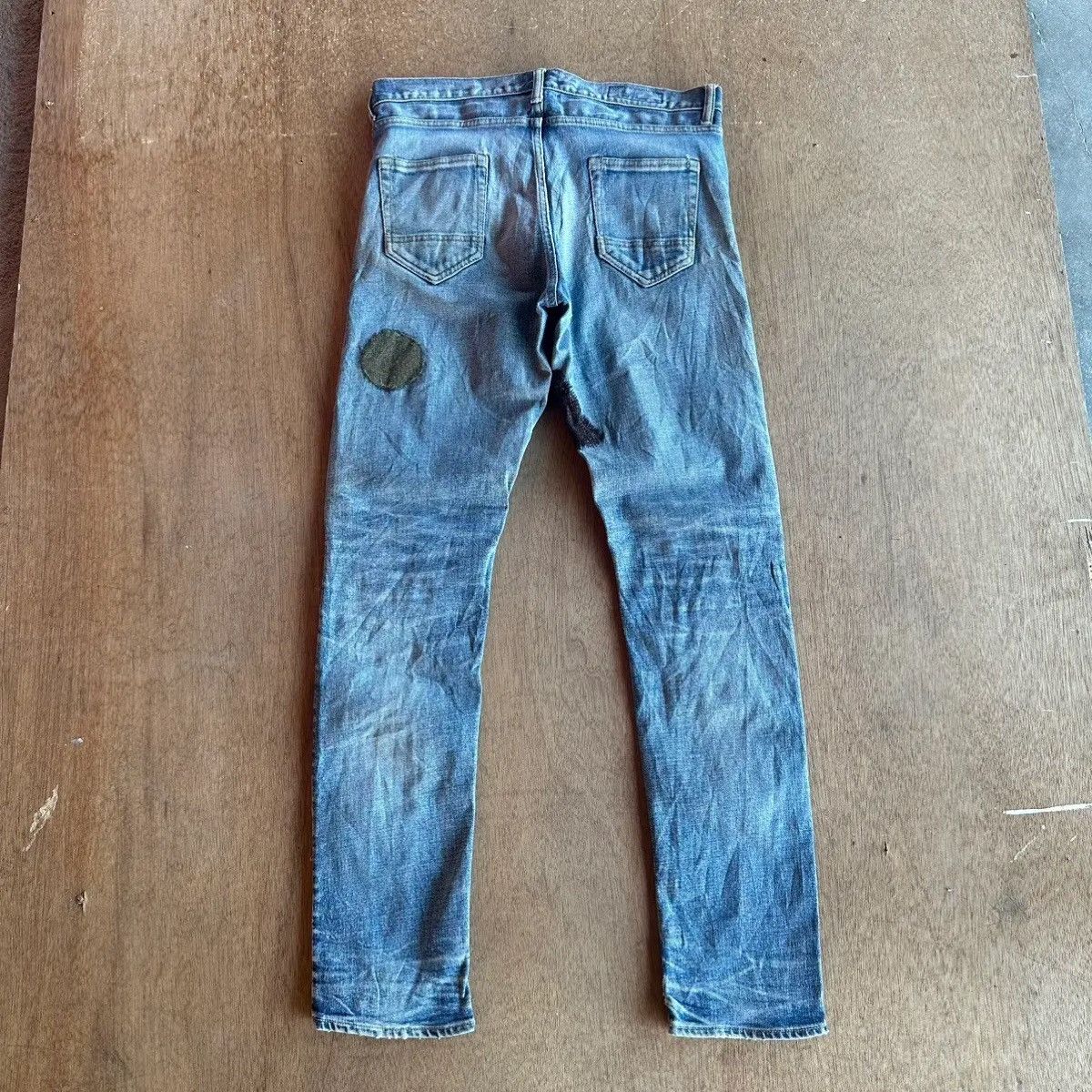 FDMTL RARE💥FDMTL BORO SASHIKO PATCHWORK DENIM PANTS/JEANS W32 L31 Size US 32 / EU 48 - 15 Thumbnail