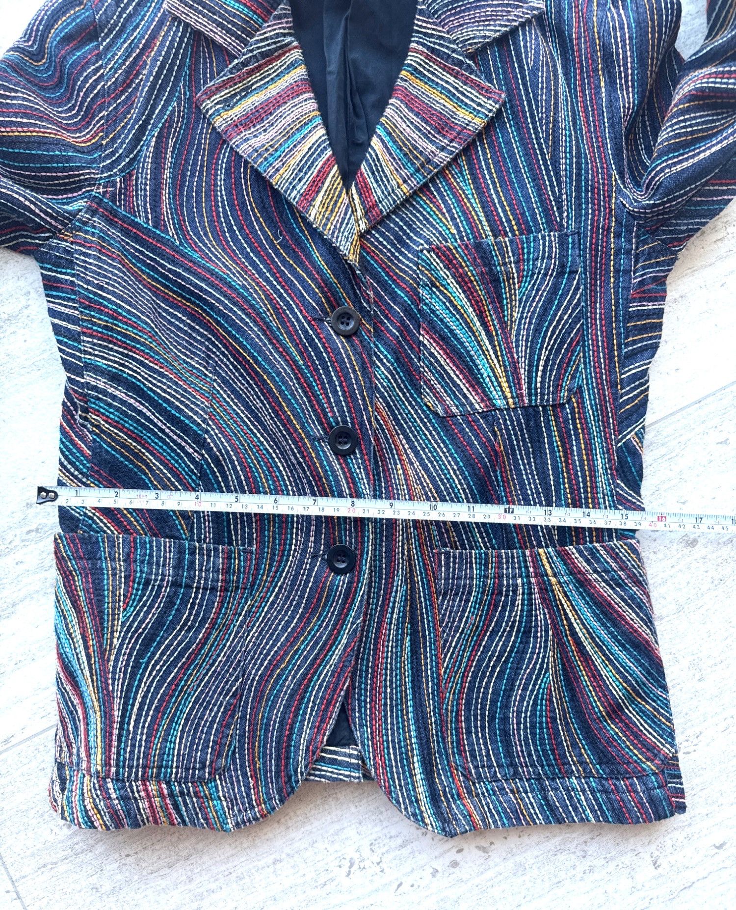Paul Smith Multicolor Striped Womens Blazer Jacket Paul Smith signature Size S / US 4 / IT 40 - 6 Thumbnail