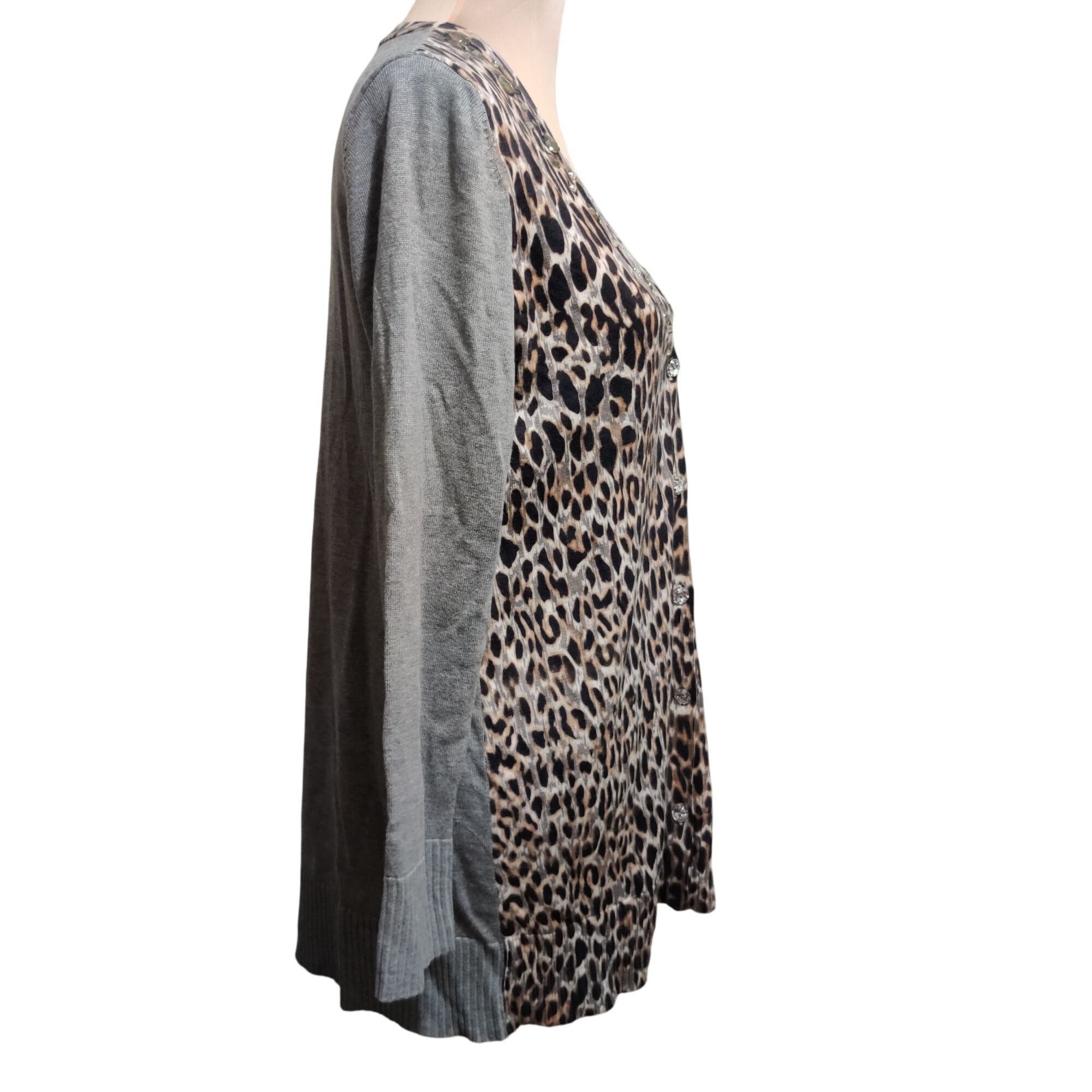 Chicos Chicos 1 M Leopard Print Cardigan Long Sleeve Rhinestone But Size M / US 6-8 / IT 42-44 - 10 Thumbnail