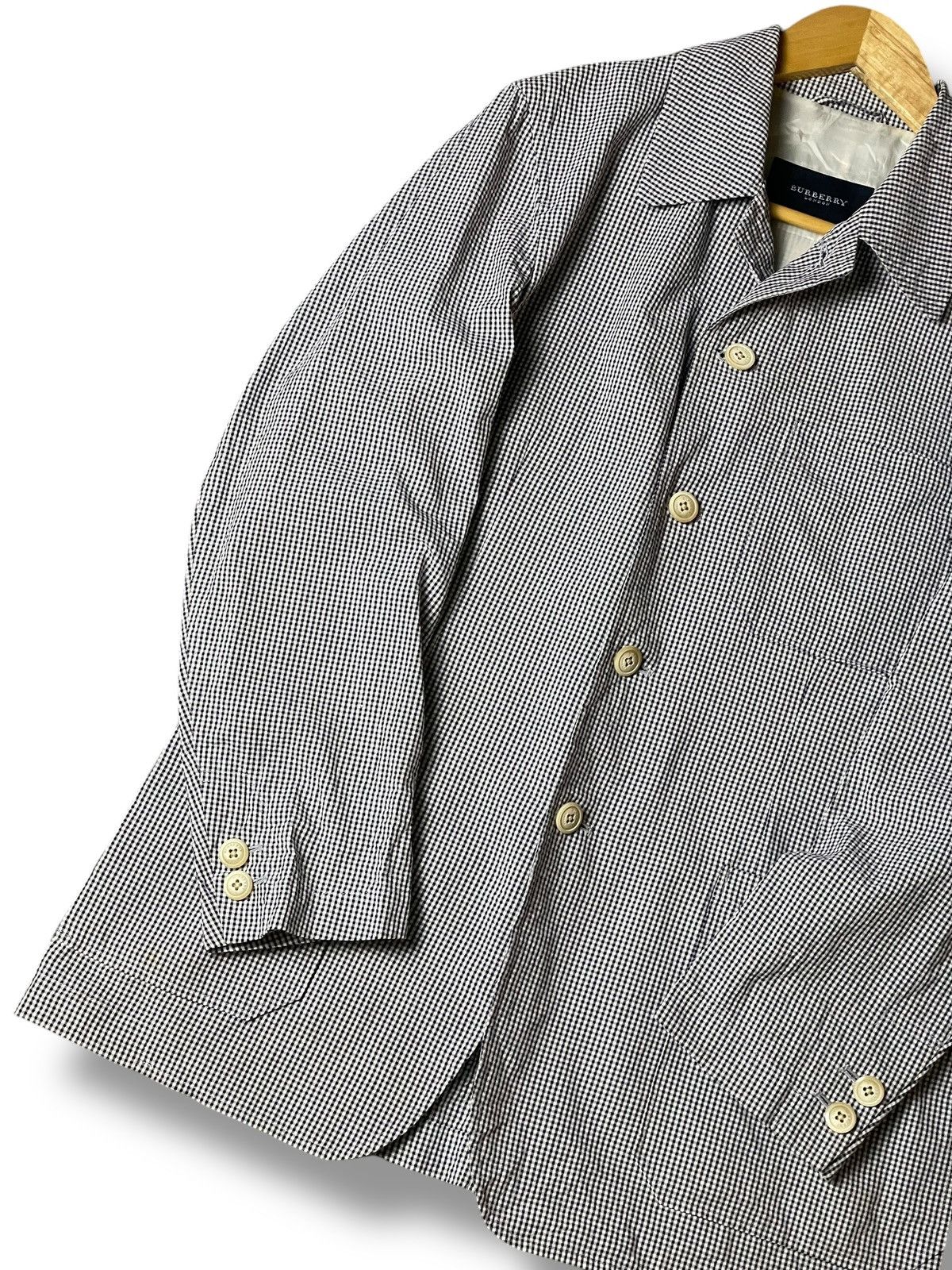 Burberry × Designer × Vintage BURBERRY LONDON Checkered Light Jacket (103) Size US XS / EU 42 / 0 - 4 Thumbnail