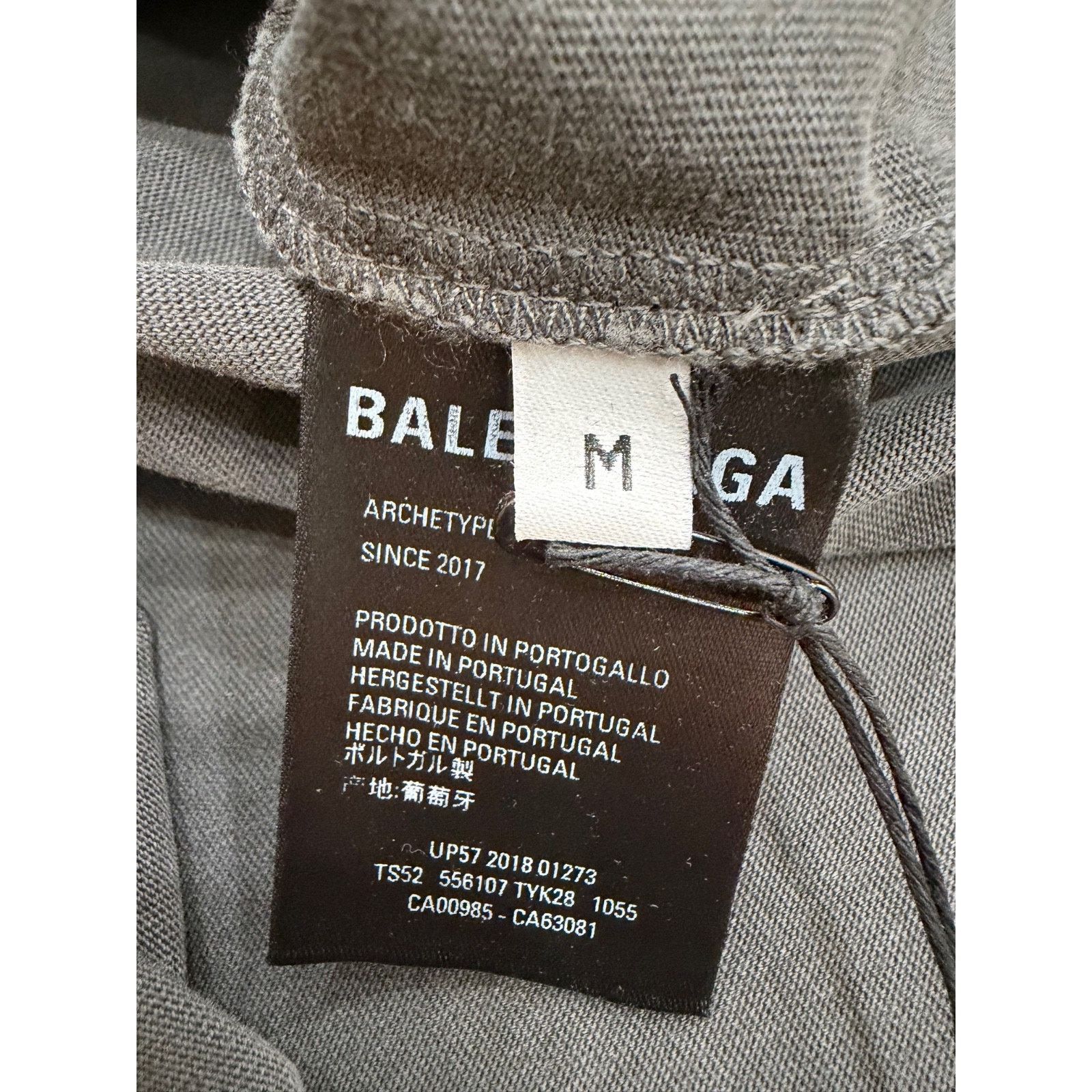 Balenciaga Balenciaga Archetype 2017 Dark Grey Logo Short Sleeve Tee M Size M / US 6-8 / IT 42-44 - 17 Thumbnail