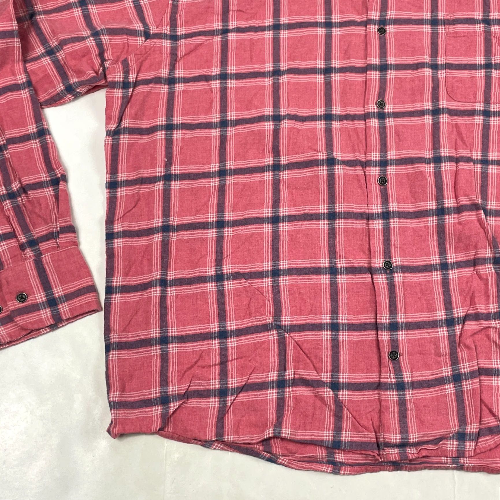 Peter Millar Peter Millar Shirt Mens XL Pink Flannel Long Sleeve Golf Plaid Button-Up Collared Shirt Size US XL / EU 56 / 4 - 5 Thumbnail