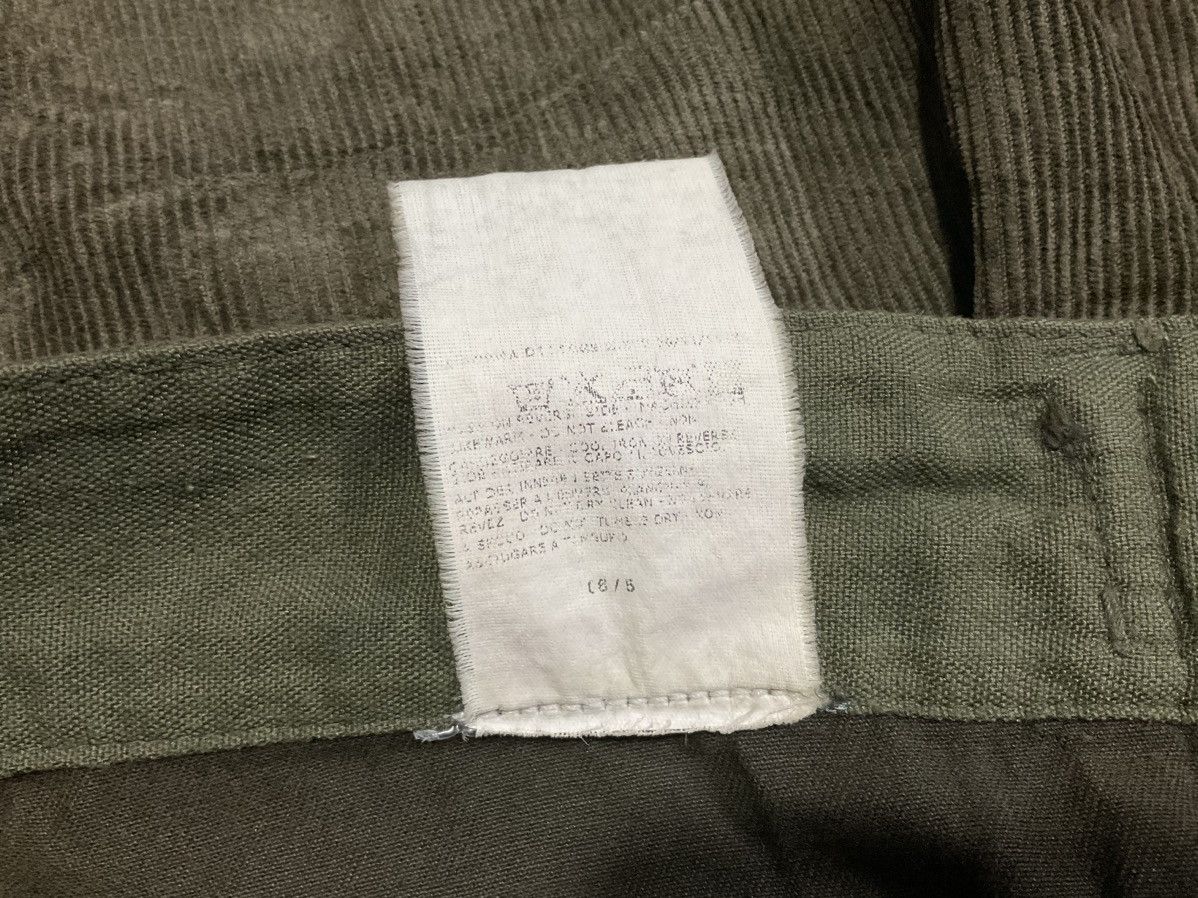 Dolce & Gabbana 🔥Y2K Archived D&G Frayed Corduroy Rebuild Pants Rivet Belt Size US 38 / EU 54 - 19 Thumbnail